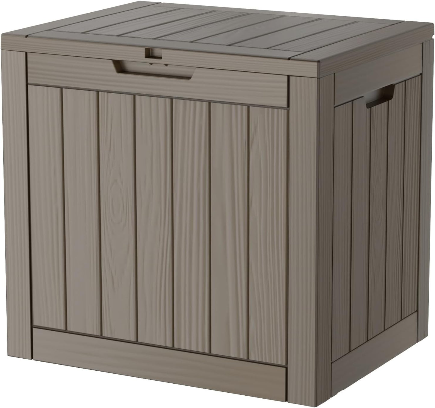 35 Gallon Lockable Resin Deck Box for Outdoor Storage Needs