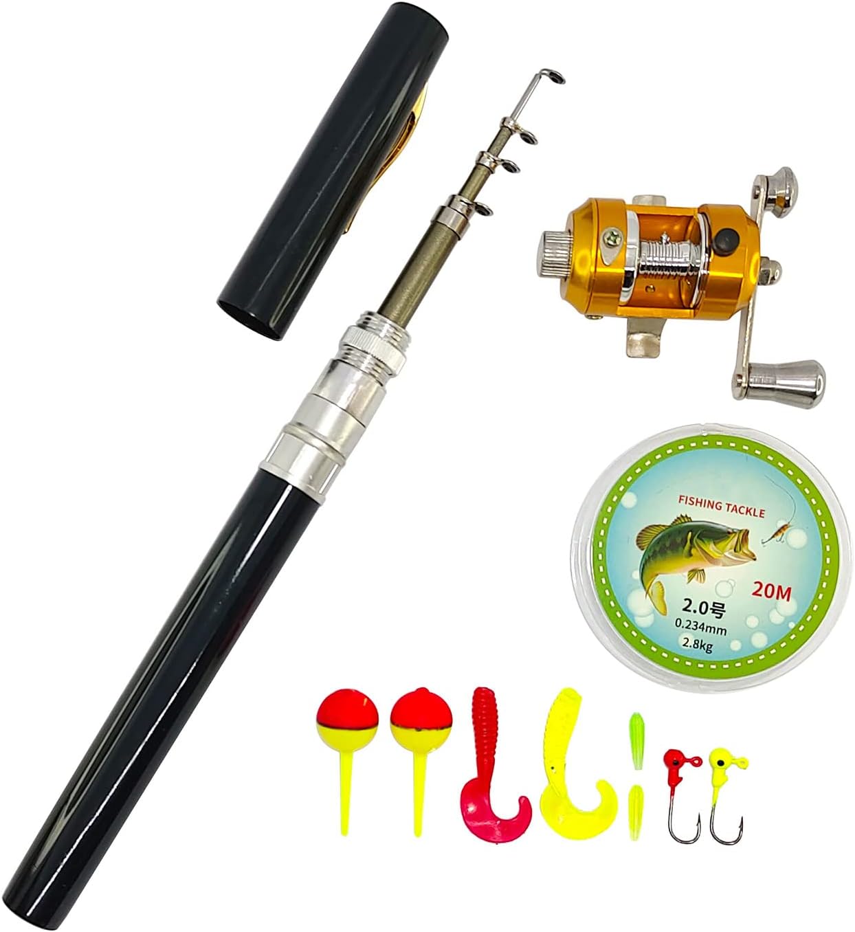Compact Pen Fishing Rod Set - Ultimate Portability!