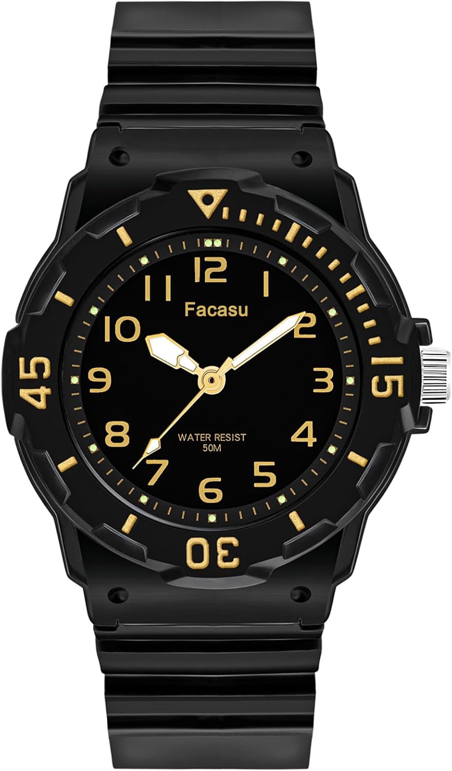 Easy Read 50M Waterproof Kids Quartz Watch by Facasu