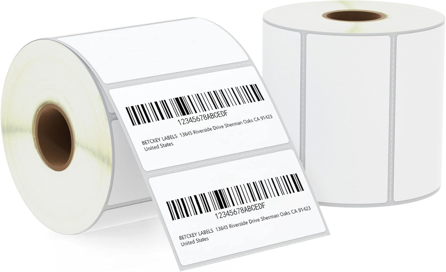 Premium Barcode Shipping Labels - BETCKEY Compatible (2 Rolls, 1900 Labels)