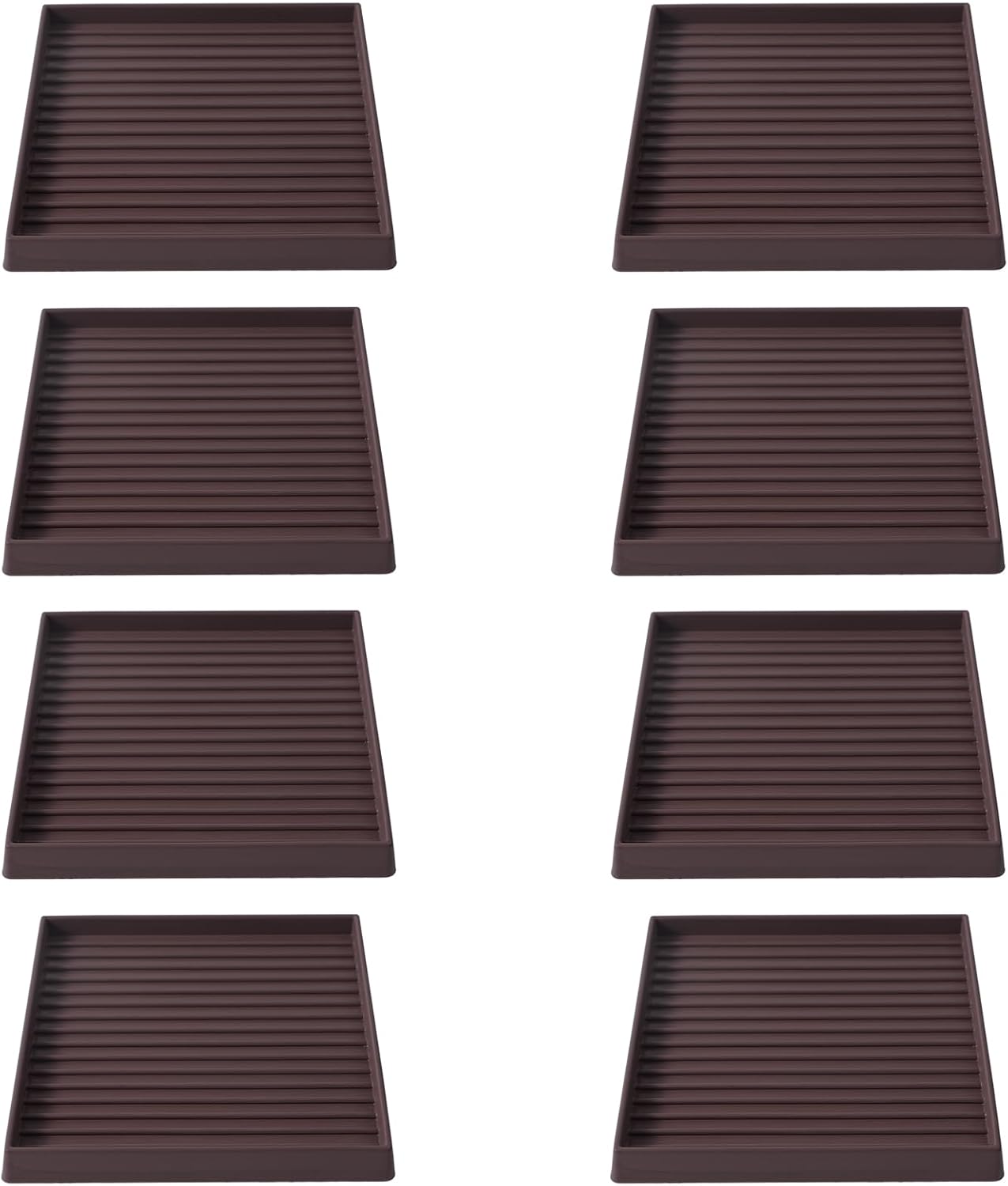 5x5 Square Rubber Furniture Caster Cups for Floor Protection