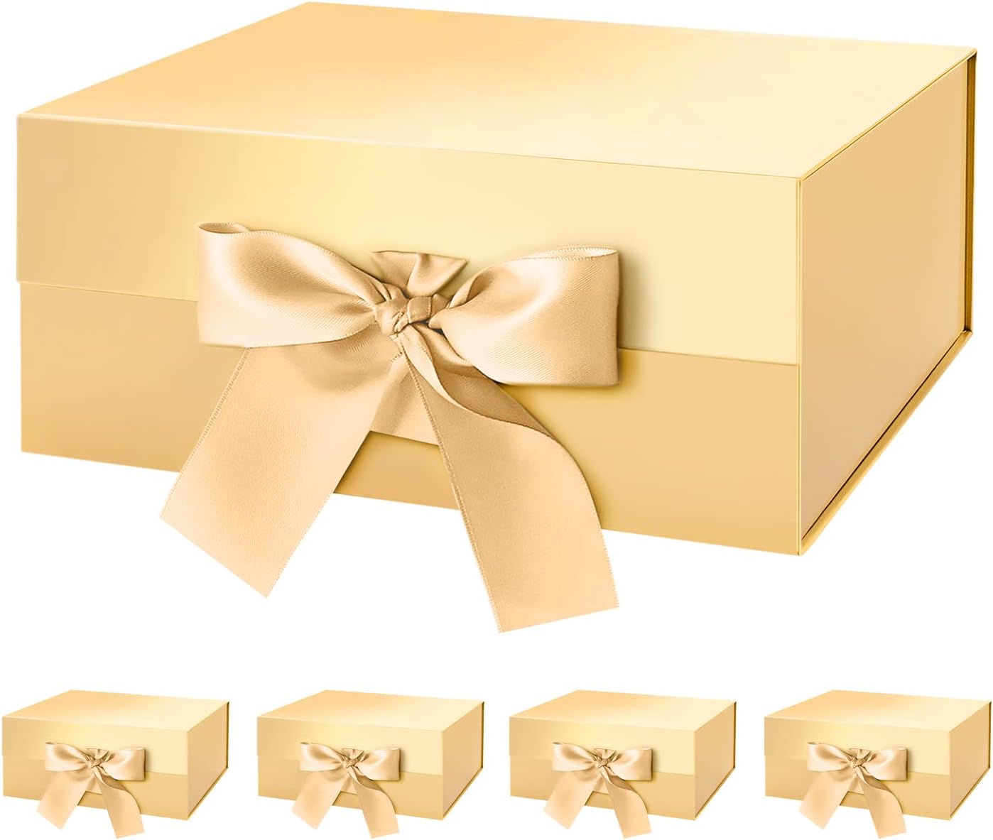 HAPPY POTATO Gold Gift Boxes with Lids for Every Occasion