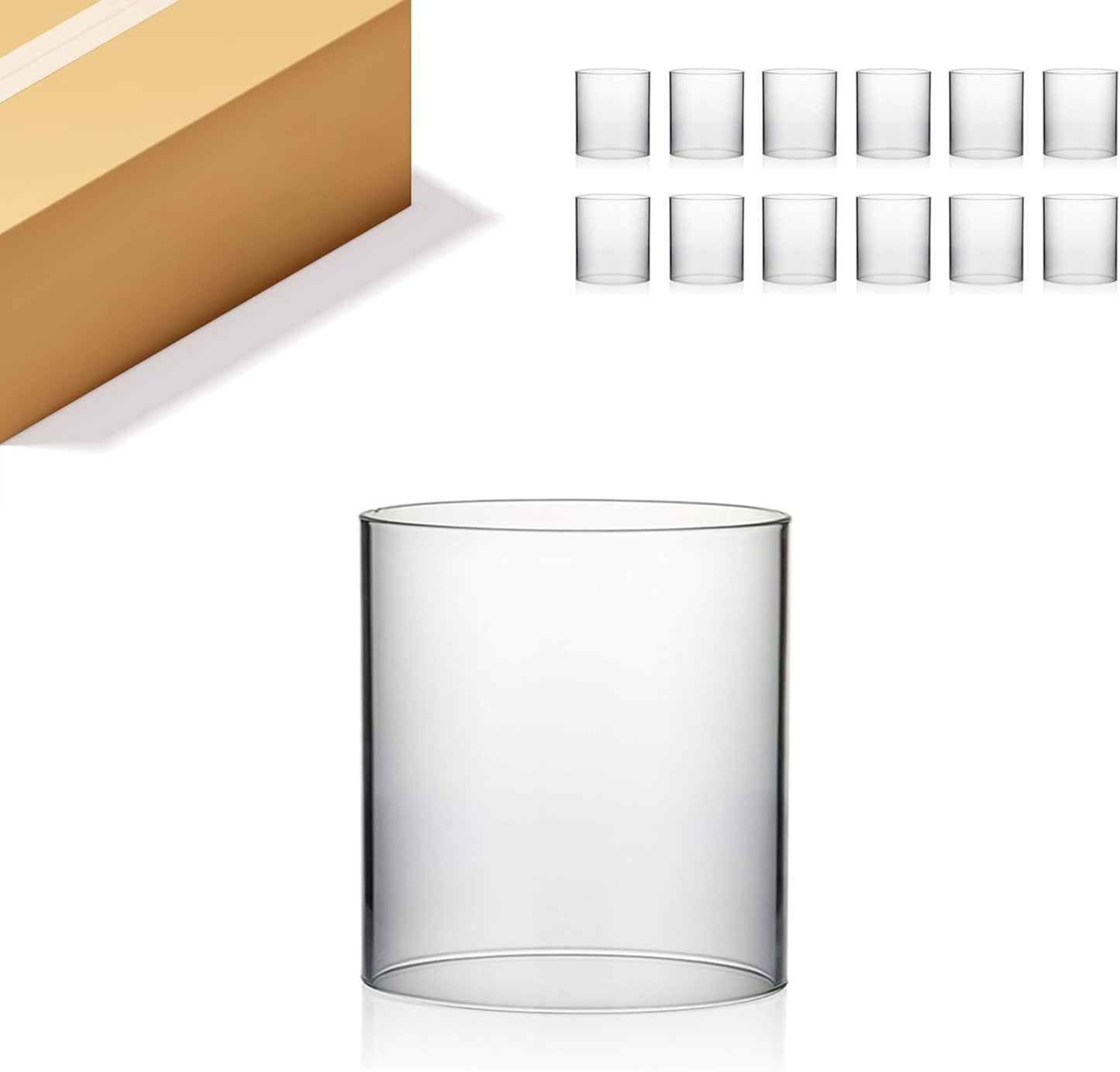 WGVI Hurricane Candle Holder Sleeve for Elegant Candle Displays