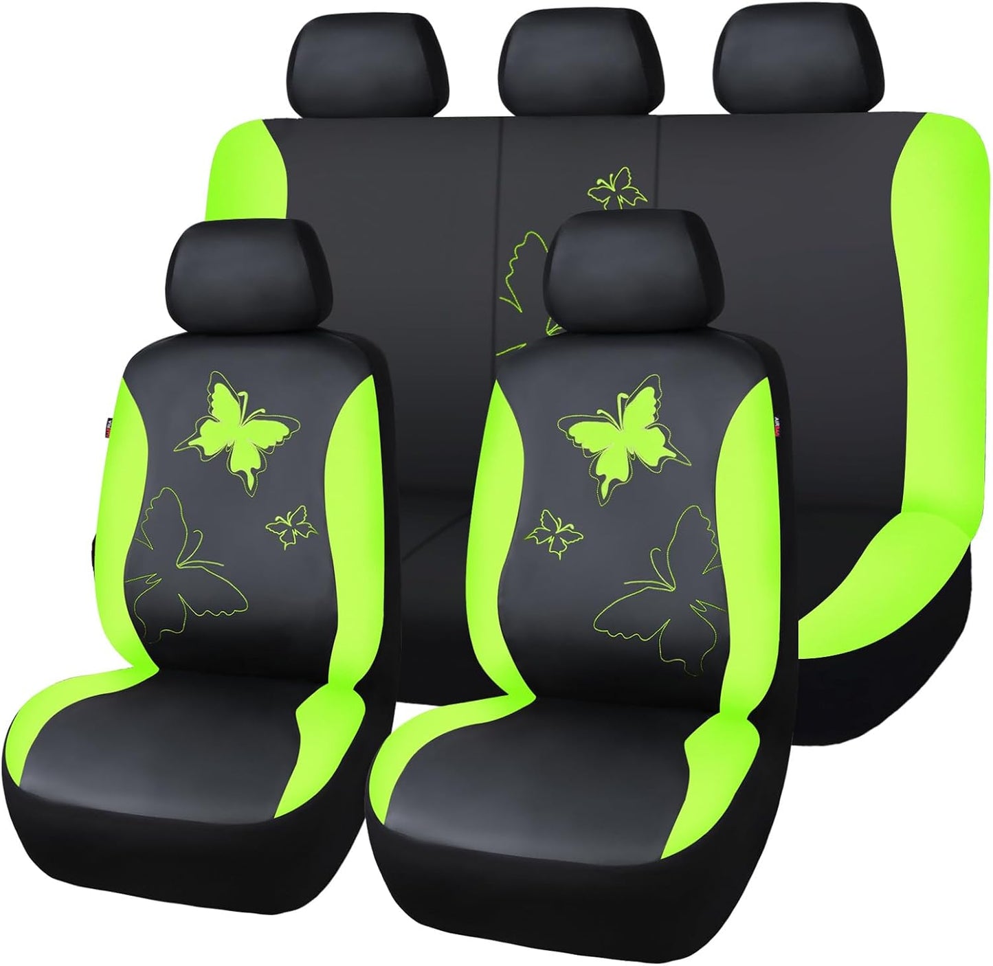 Flying Banner Butterfly Car Seat Covers Full Set for Women
