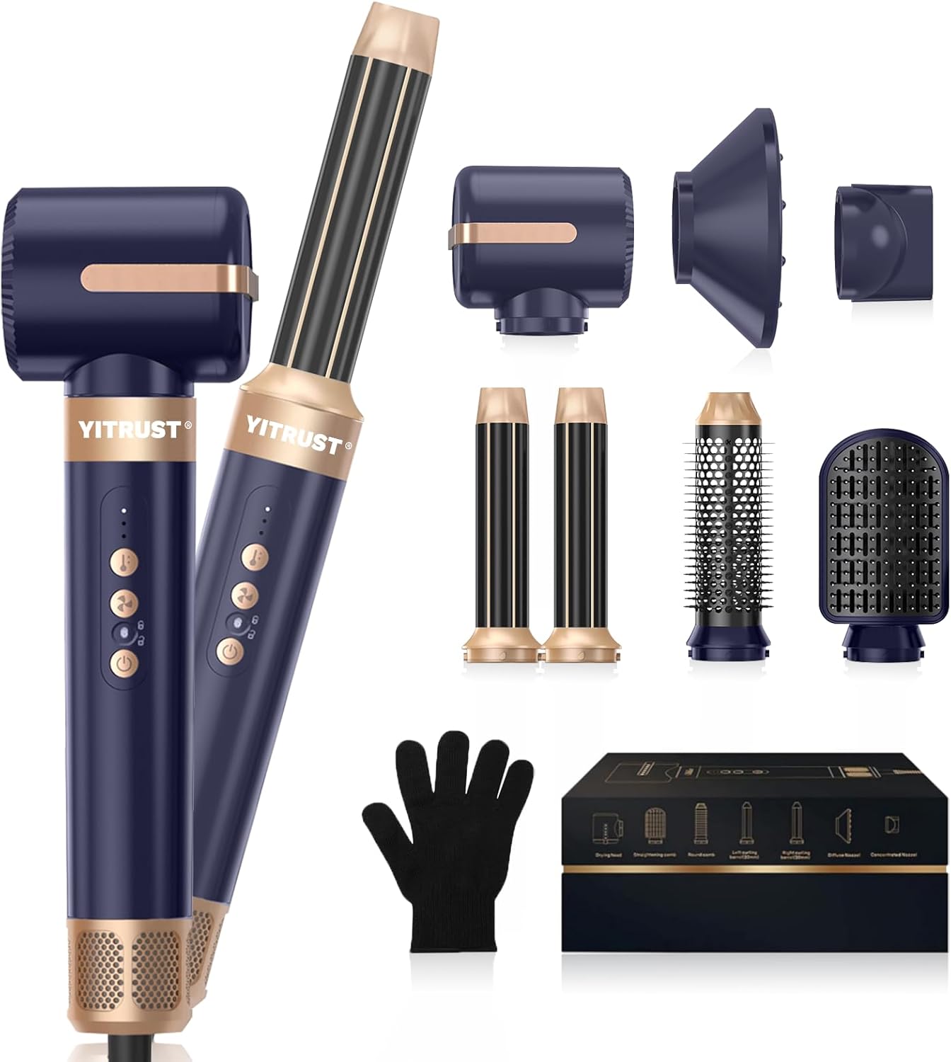 Yitrust Hair Dryer Brush: 7-in-1 Hot Air Styling Tool