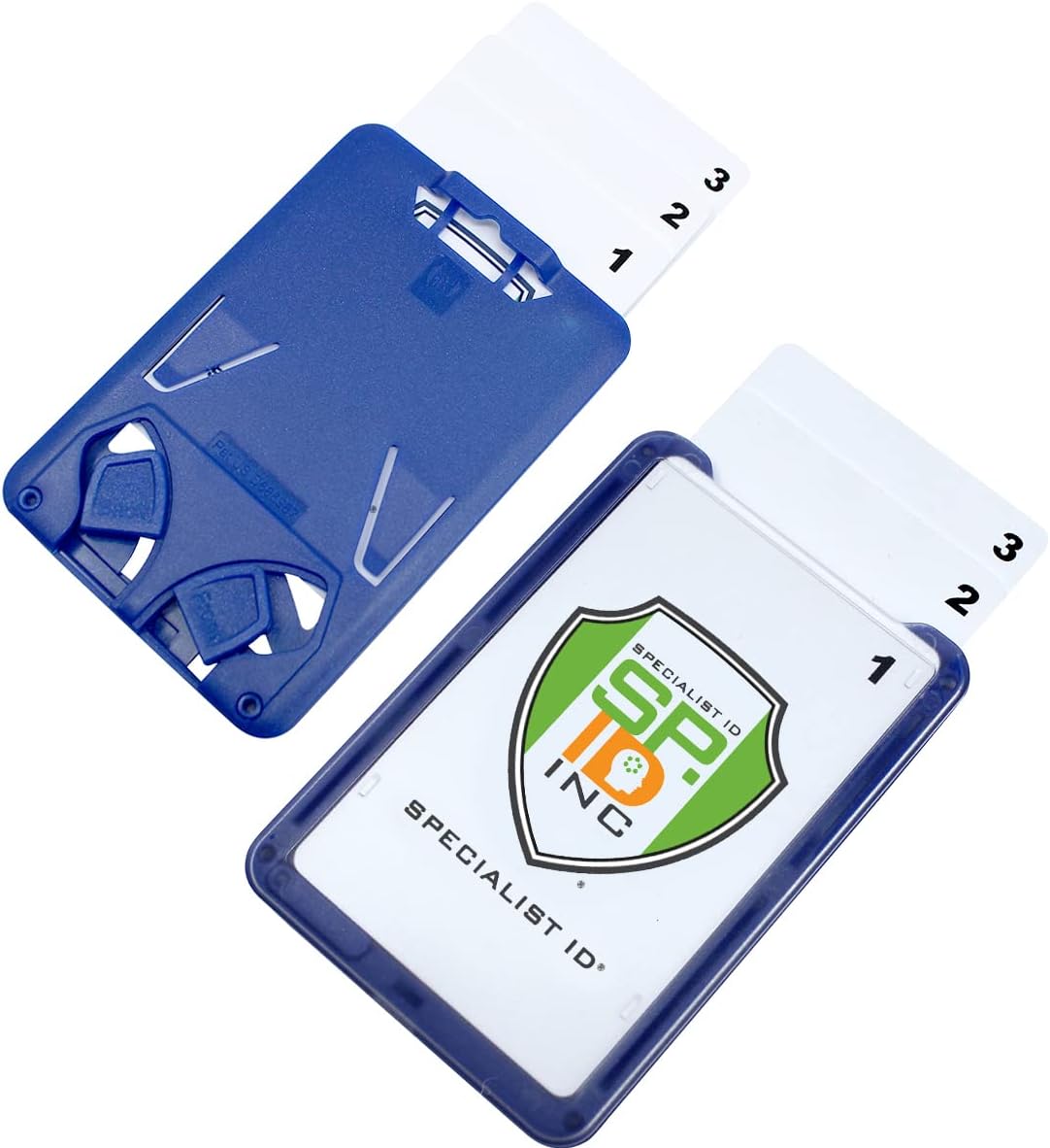Bulk 20 Pack 3 Card Badge Holder for Up to Three IDs - Heavy Duty
