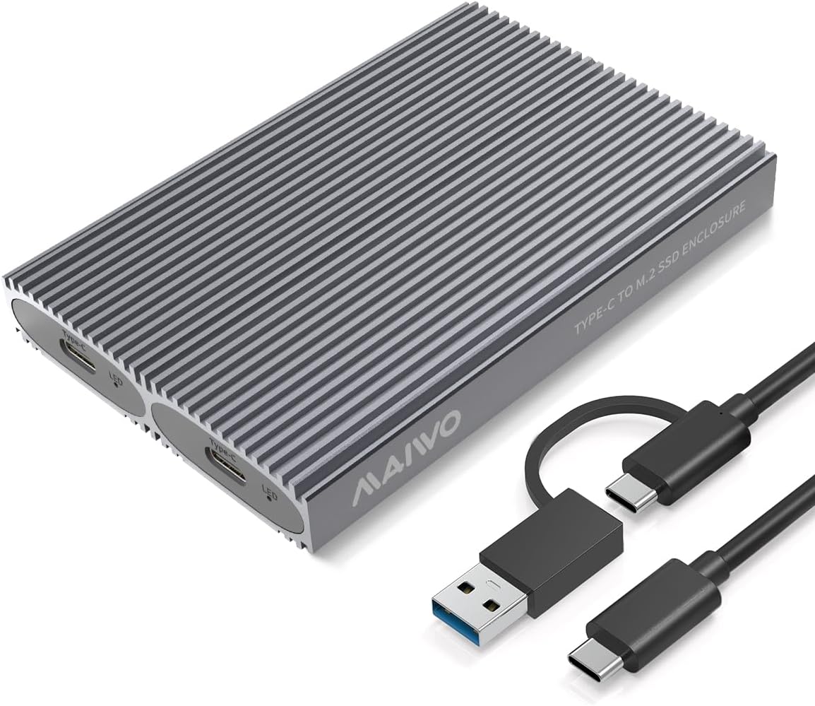 MAIWO Dual NVMe SSD Enclosure: 10Gbps Speed!