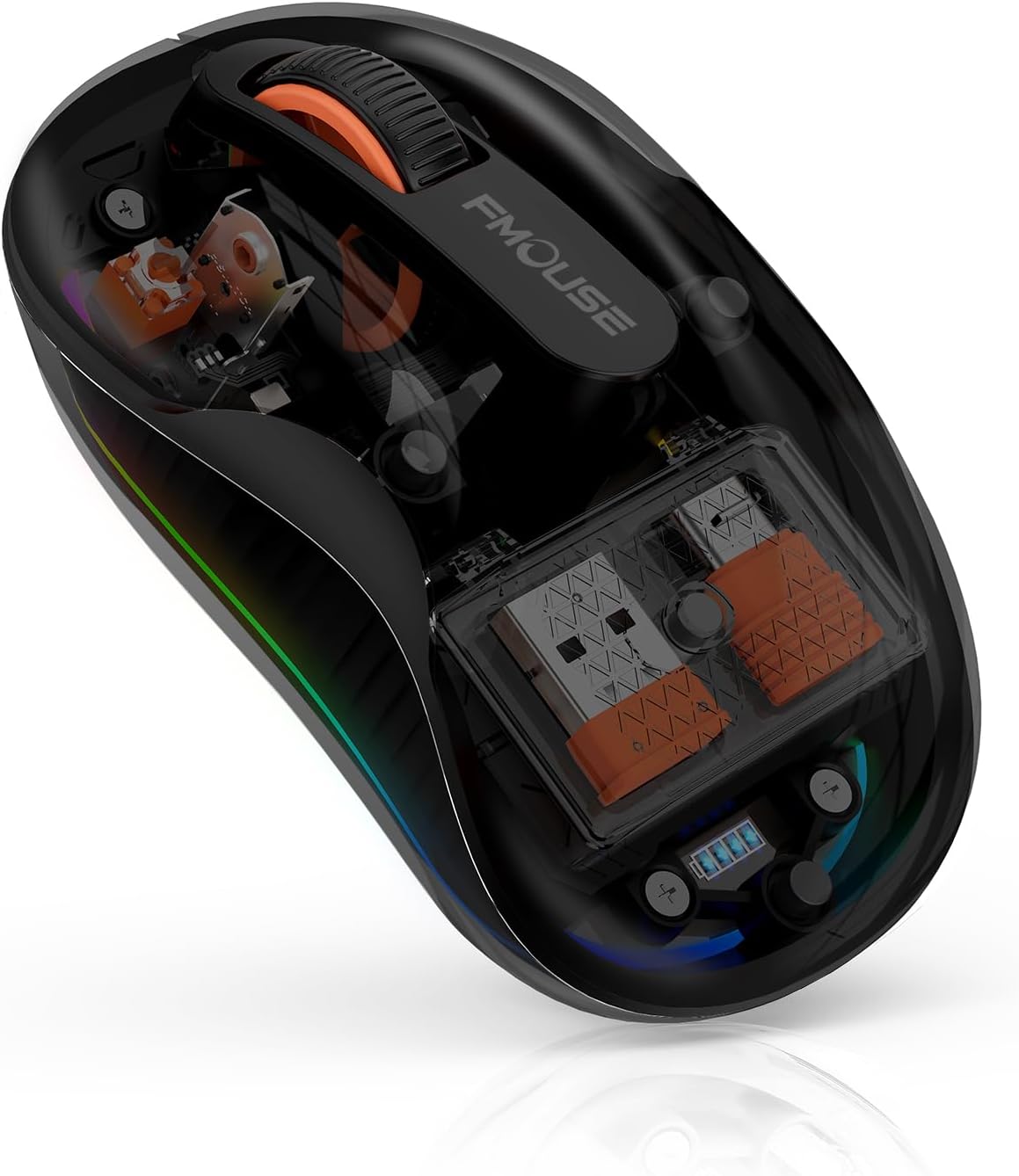 Silent Rechargeable Clear Wireless Mouse - FMOUSE