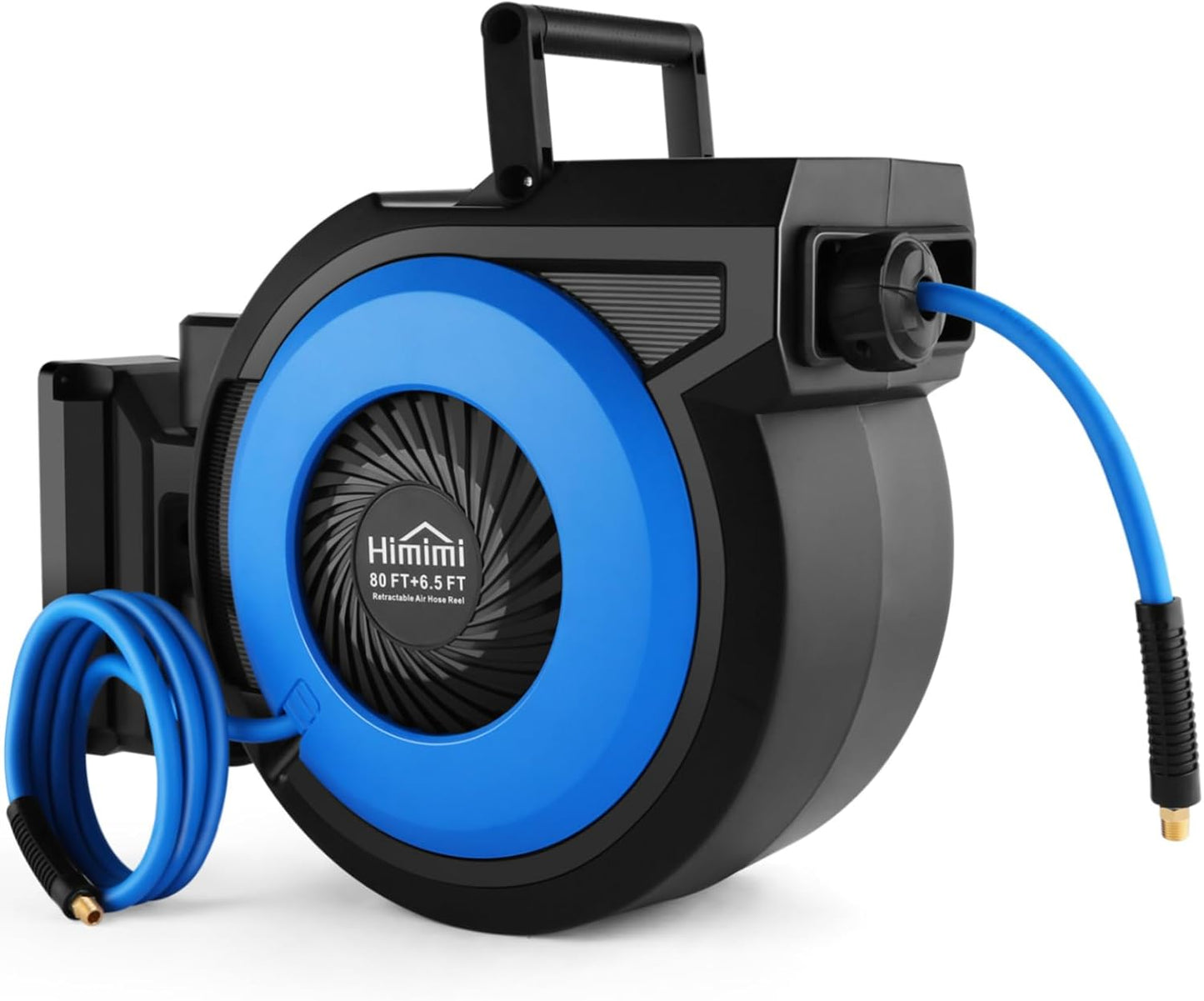 80FT Retractable Air Hose Reel with Automatic Rewind System