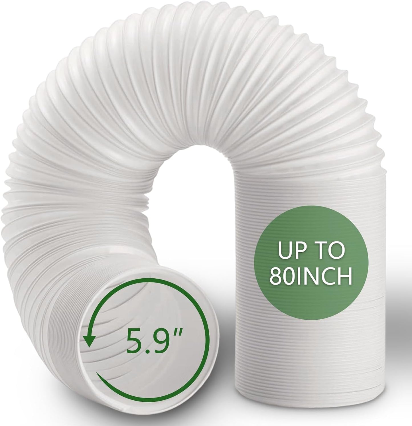 BYOFI Portable AC Hose: Extendable up to 59'' for Haier, LG & Delonghi