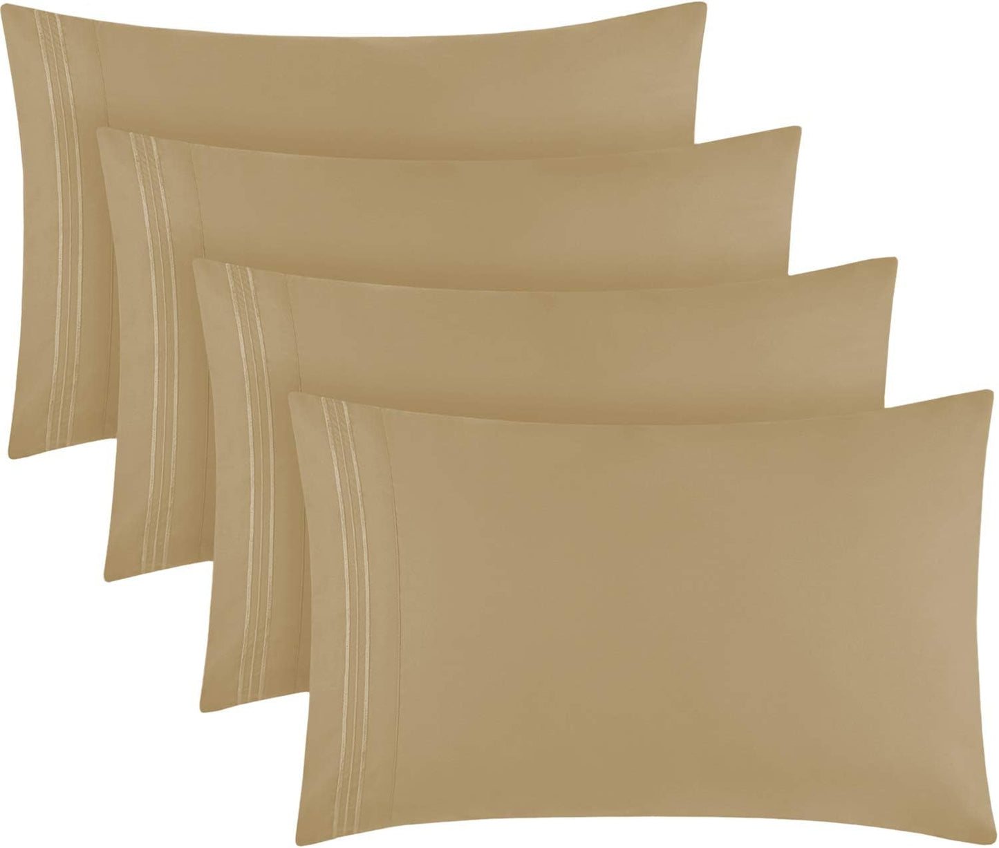Mellanni Pillow Cases Set - Luxury Soft Cooling Covers for Sleep