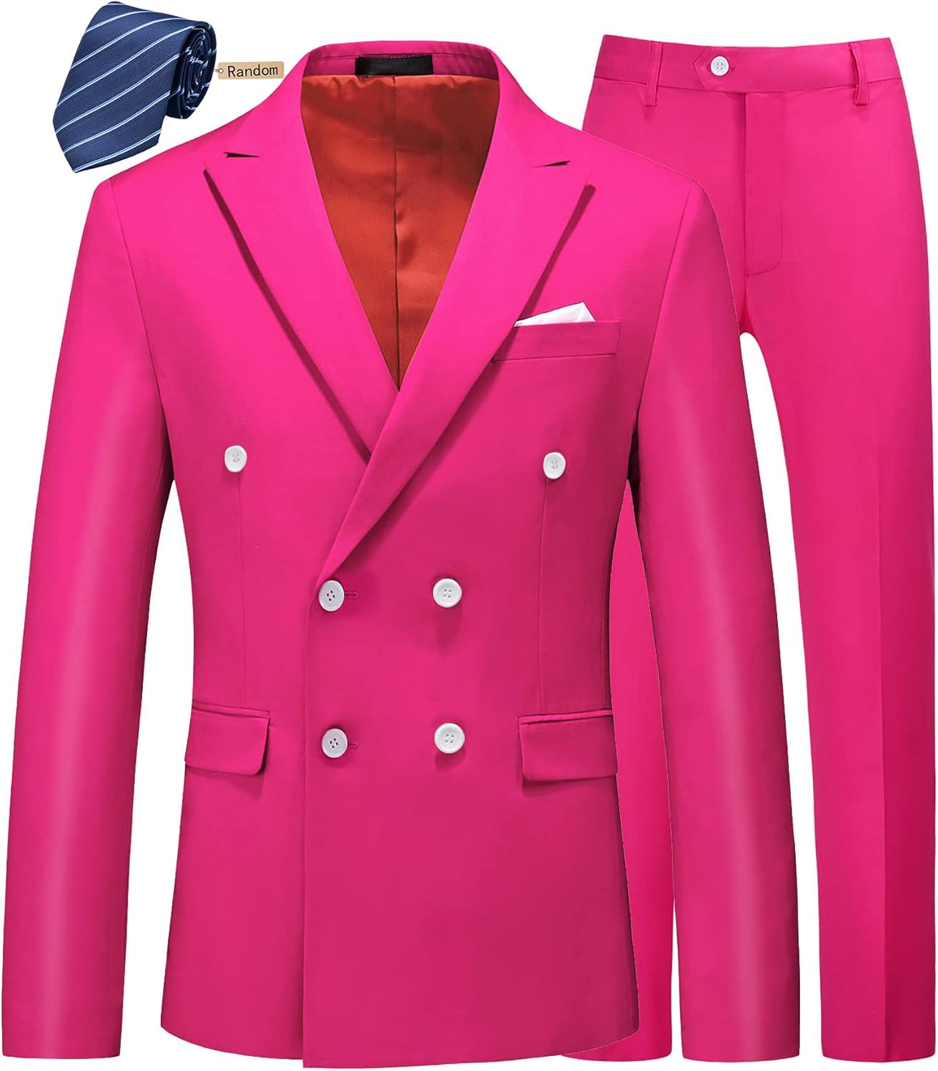 MOGU Mens Slim Fit Tuxedo Blazer and Pants for Special Events