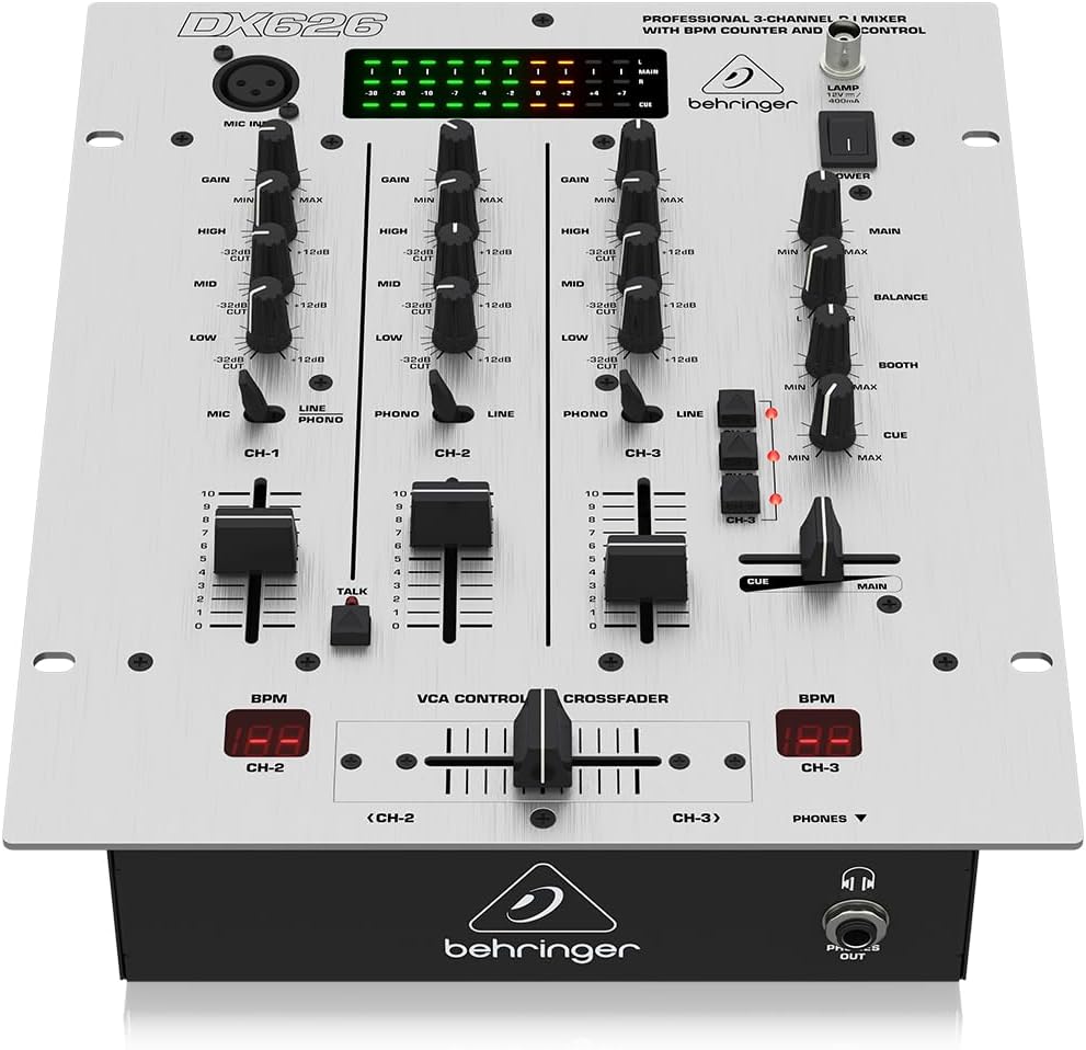 Behringer Pro Mixer Dx626: Professional 3-Channel DJ Mixer