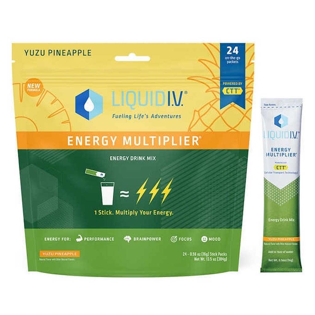 Liquid I.V. Energy Multiplier Yuzu Pineapple Drink Mix Review