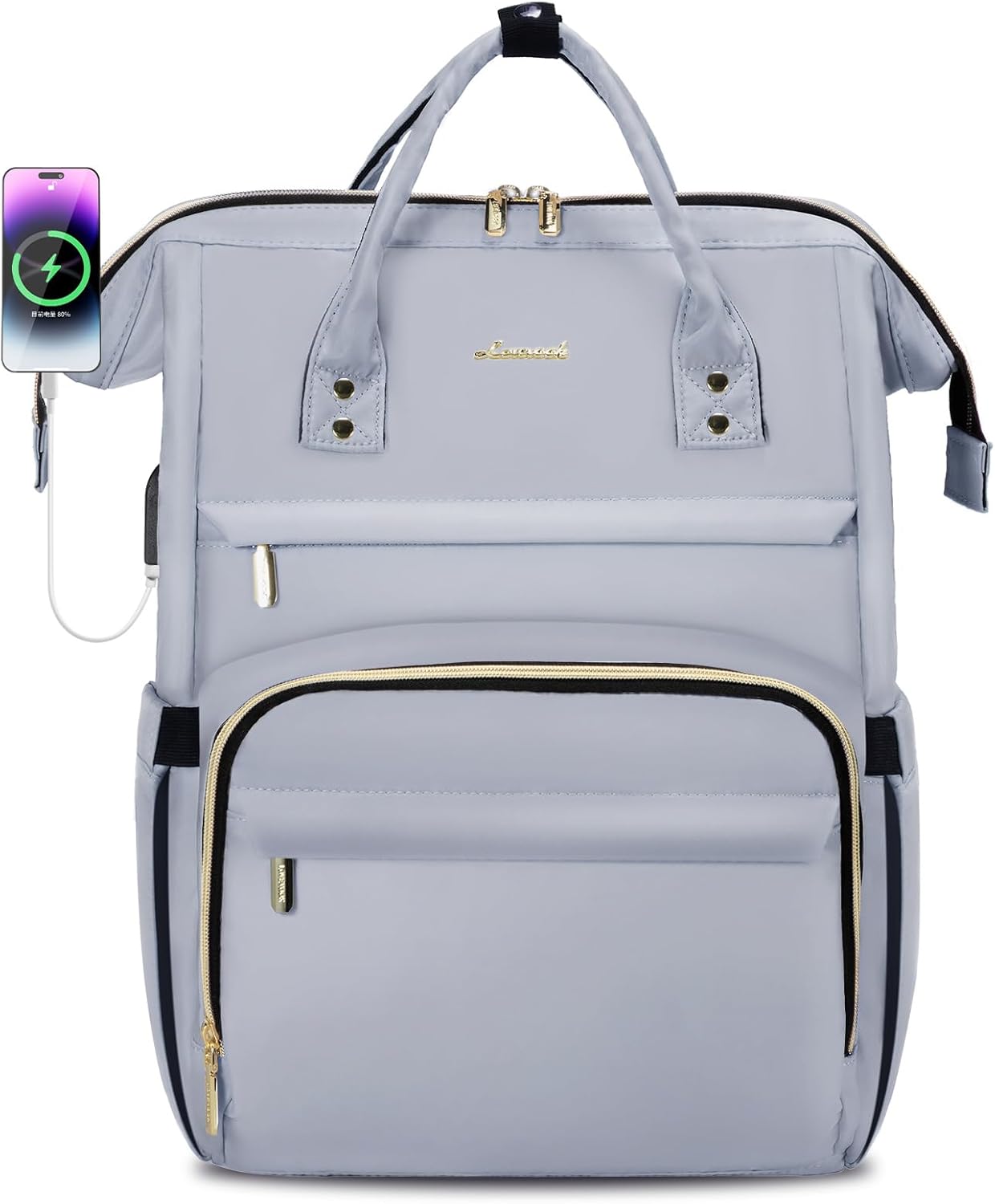 LOVEVOOK Laptop Backpack for Women with USB Charging Port
