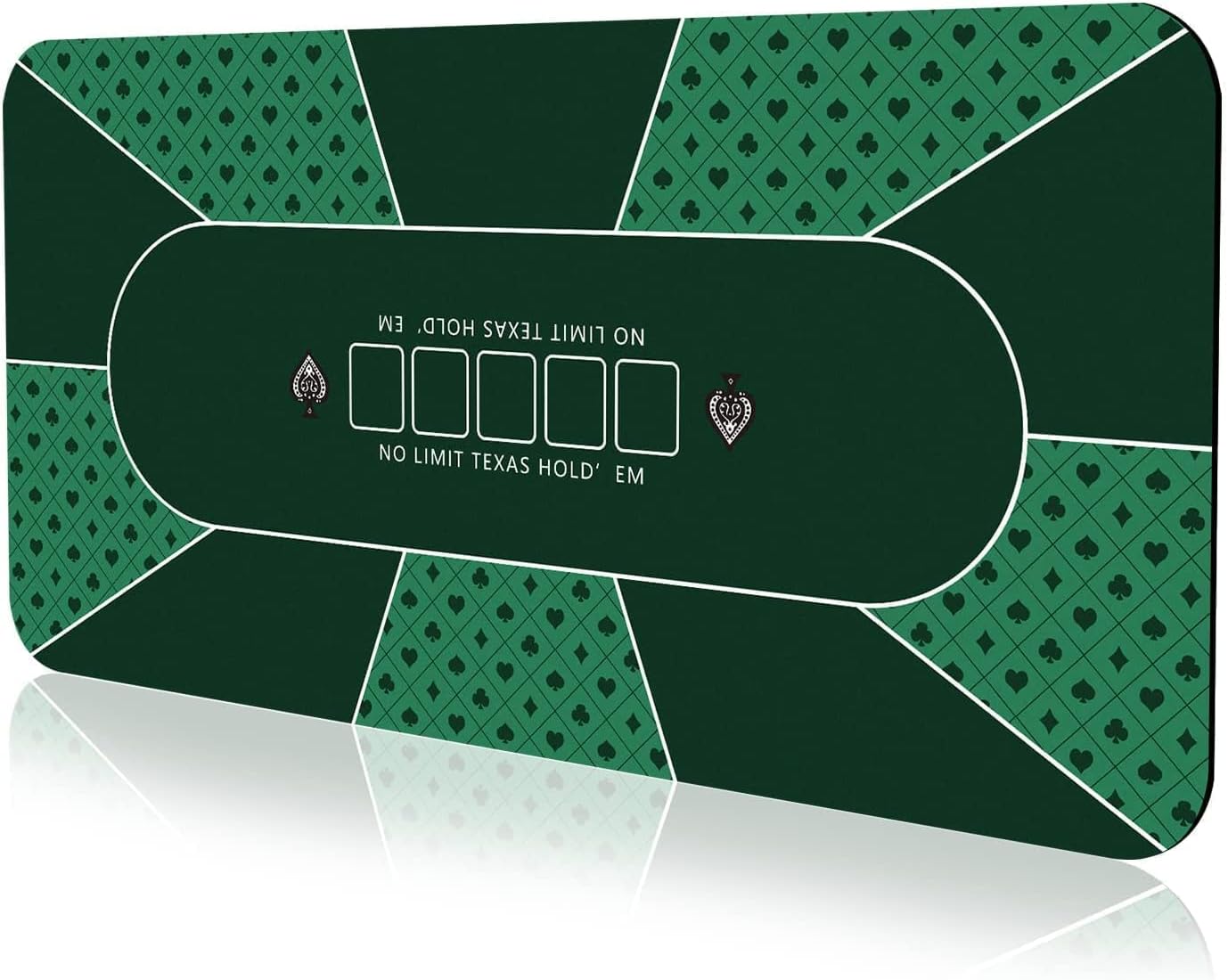70 x 35 Inch Poker Mat for 8 Players - Perfect for Home Games