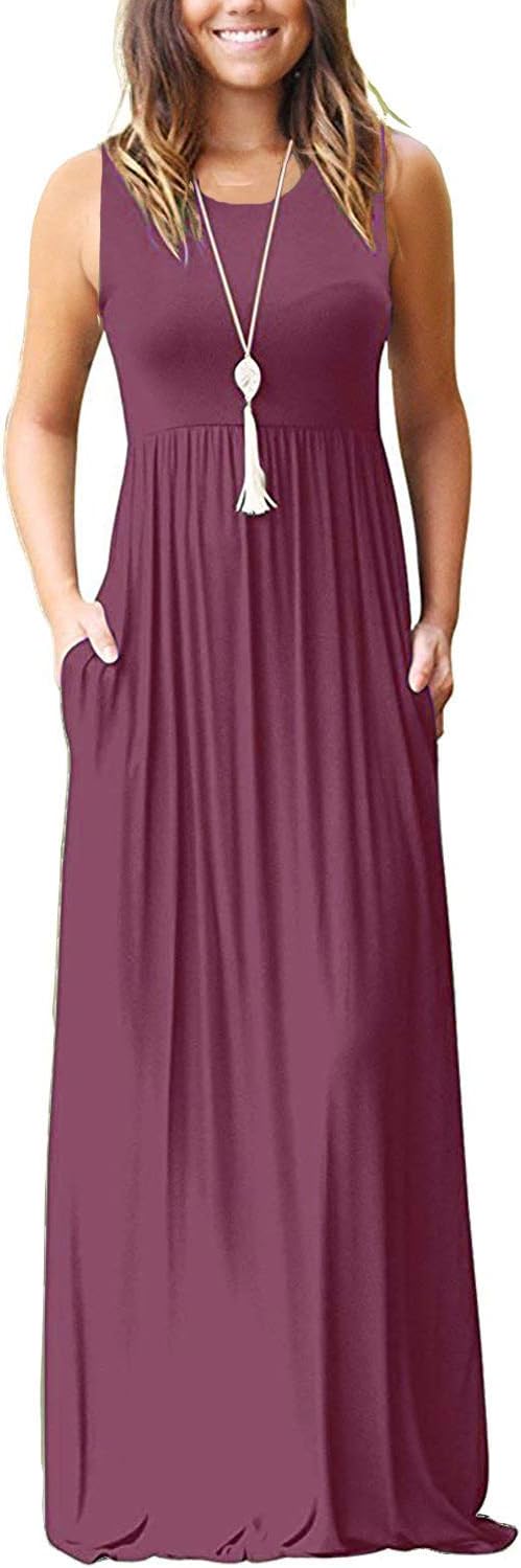 MOLERANI Women's Casual Long Maxi Dresses with Pockets for All