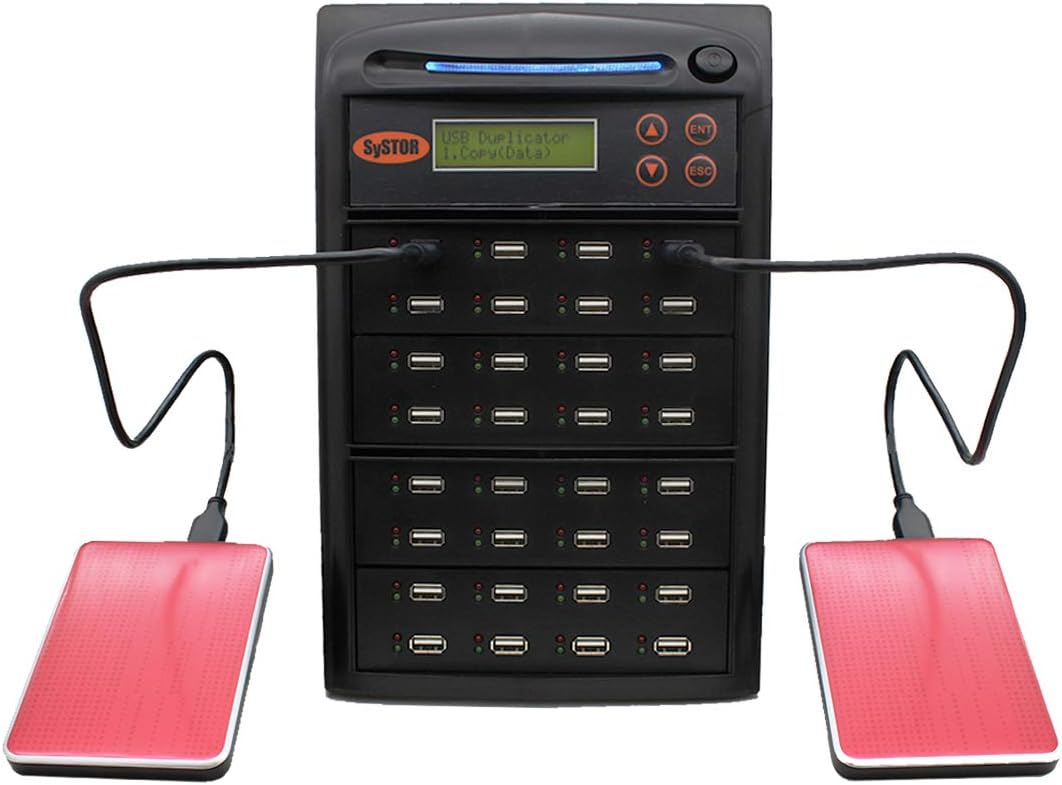 1 to 31 USB Duplicator & Sanitizer for External HDDs and Drives
