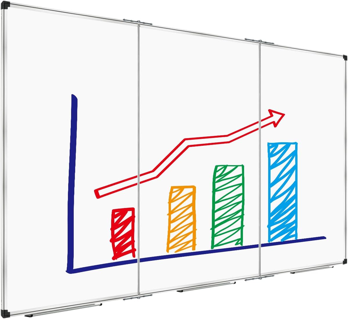XBoard Magnetic Whiteboard 72 x 48 Inch for Home Office Use