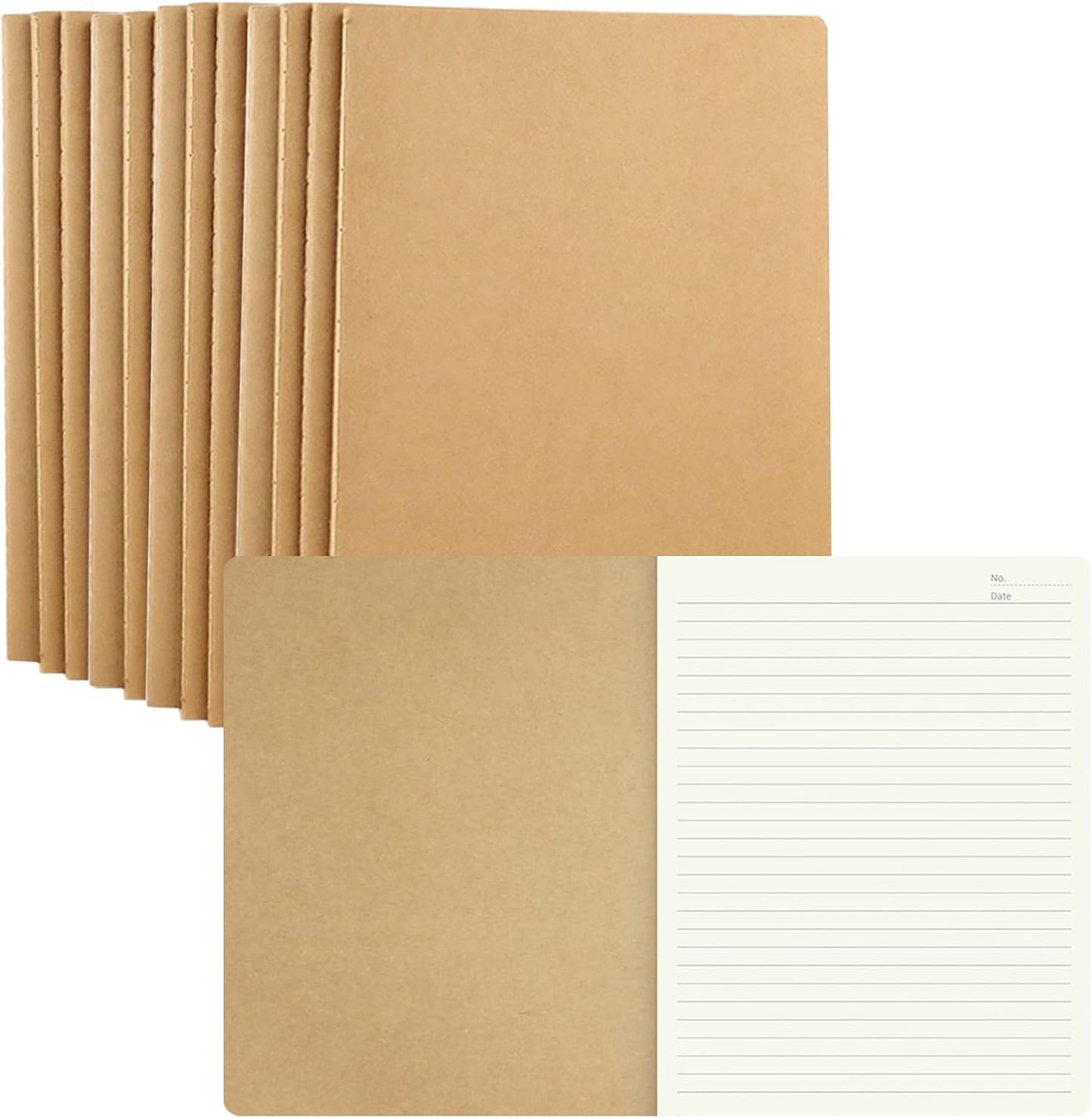 Large Lined Notebook Journals Bulk - 64 Pages