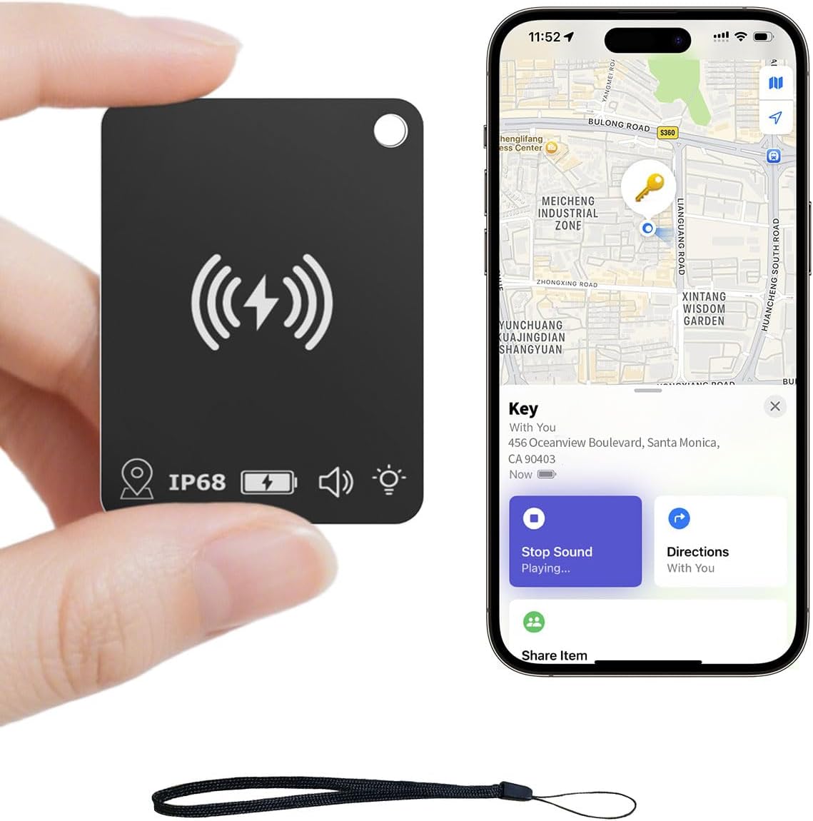 Key Finder Wallet Tracker with Apple Find My for Easy Locating