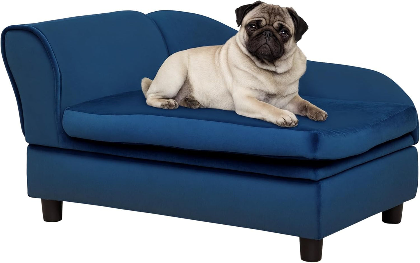 PawHut Luxury Fancy Dog Couch with Hidden Storage for Small Dogs