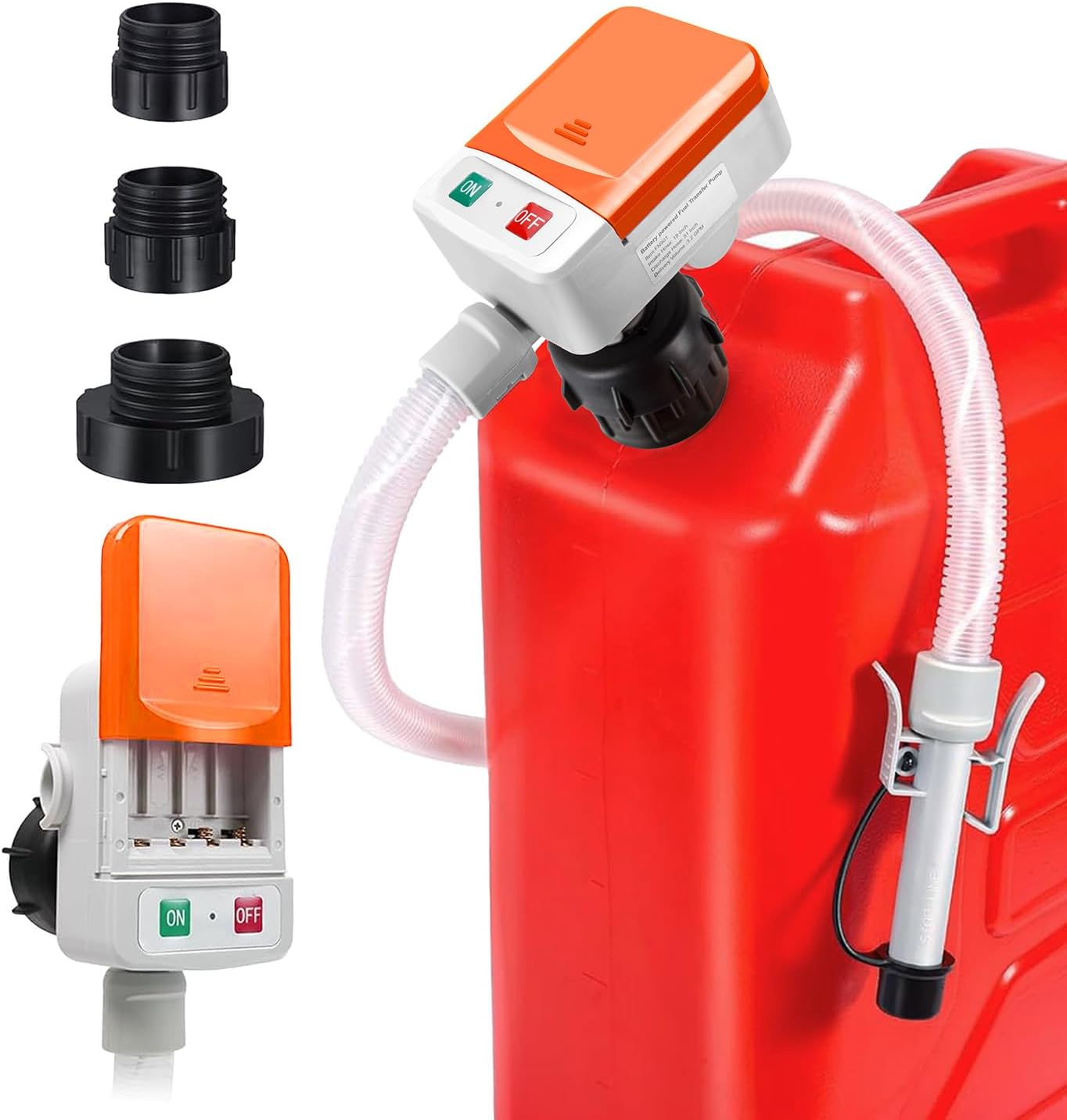 Battery-Powered Fuel Transfer Pump for Gas, Diesel, Water & More