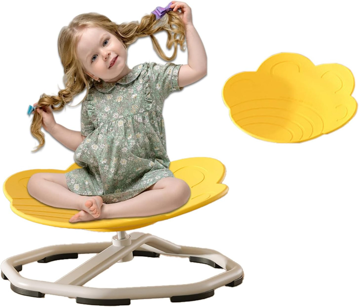 Yellow Sensory Swivel Chair for Autism