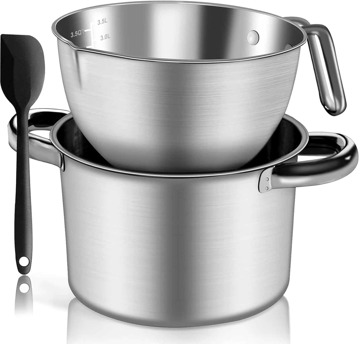 Large Double Boiler Pot Set for Melting Chocolate and More