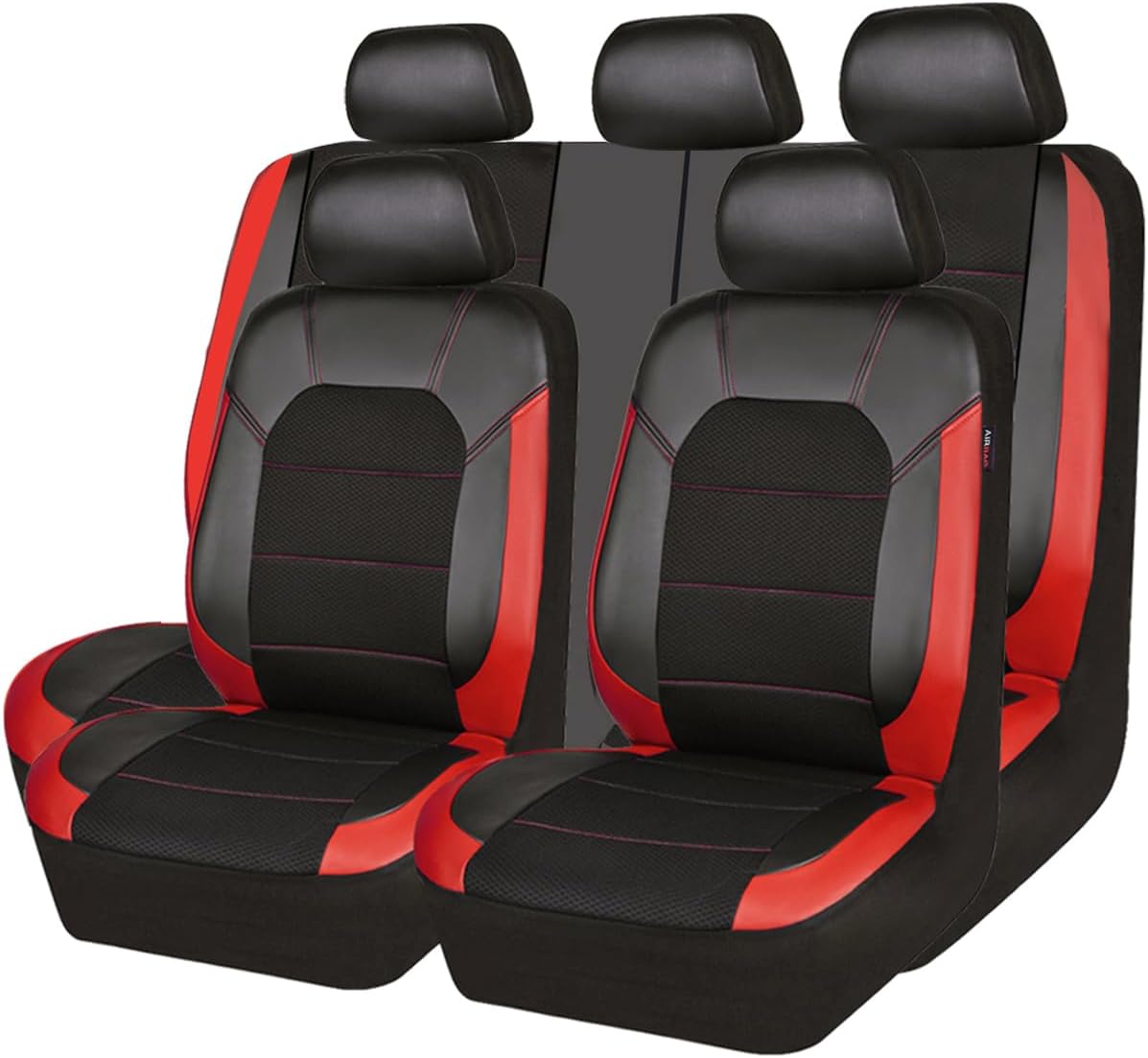CAR PASS Universal Leather Car Seat Covers for Sporty Style
