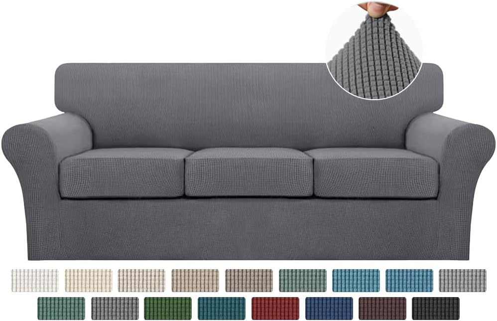 Turquoize 4 Piece Sofa Covers for 3 Cushion Couch Slipcover
