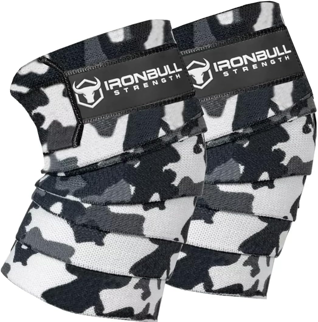 Knee Wraps for Weightlifting - 80in Elastic Knee Straps