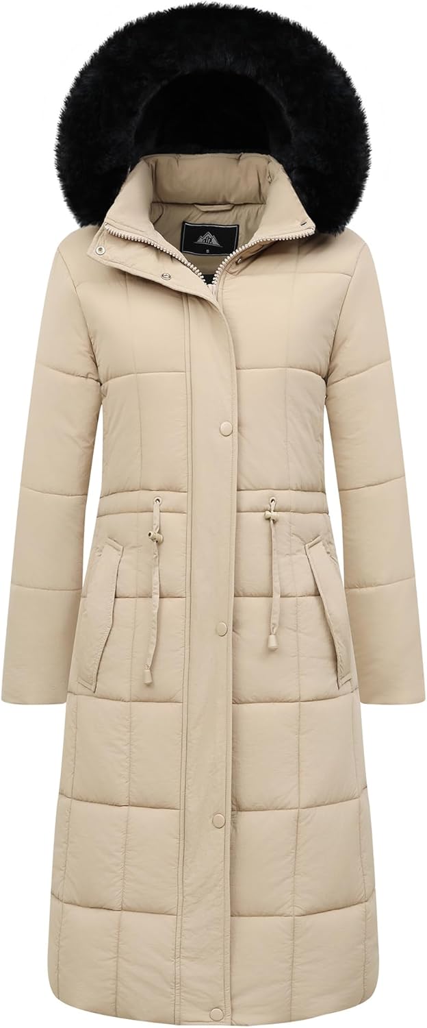 GOLDLADIES Women's Winter Coat Long Waterproof Parka for Cold Weather