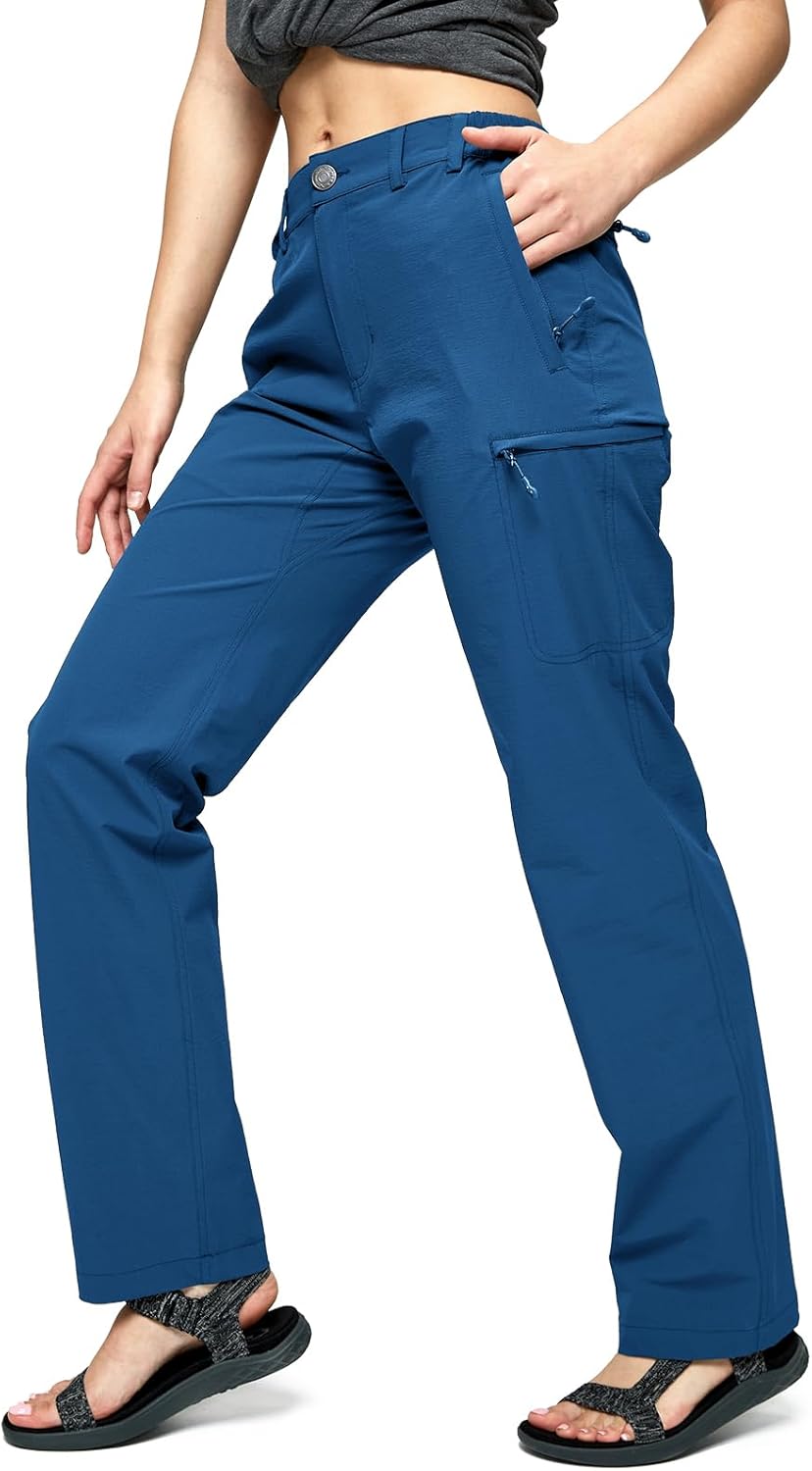 MIER Women's Quick Dry Cargo Pants for Hiking and Travel