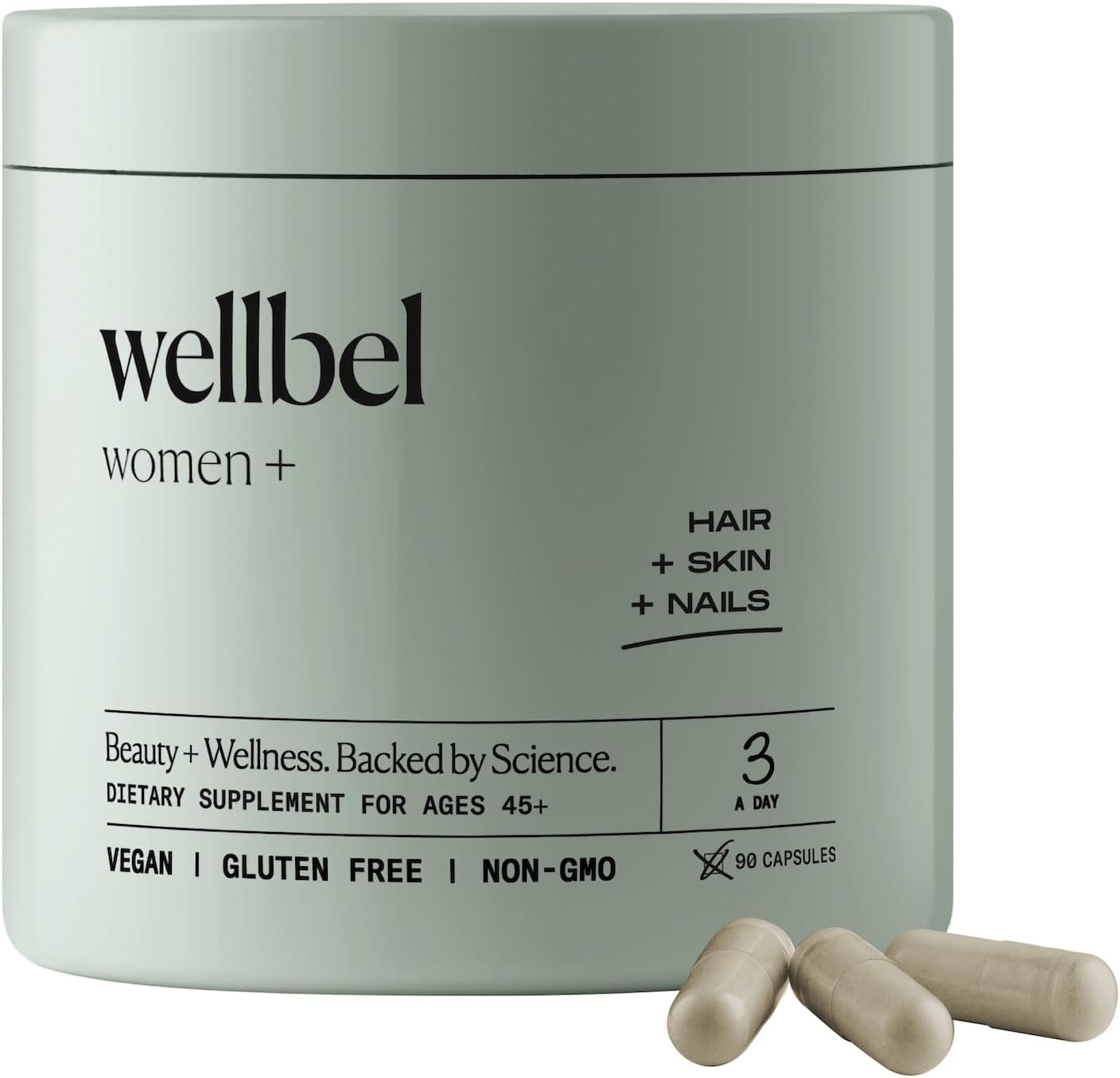 Vegan Hair Skin Nails Supplement 90 ct