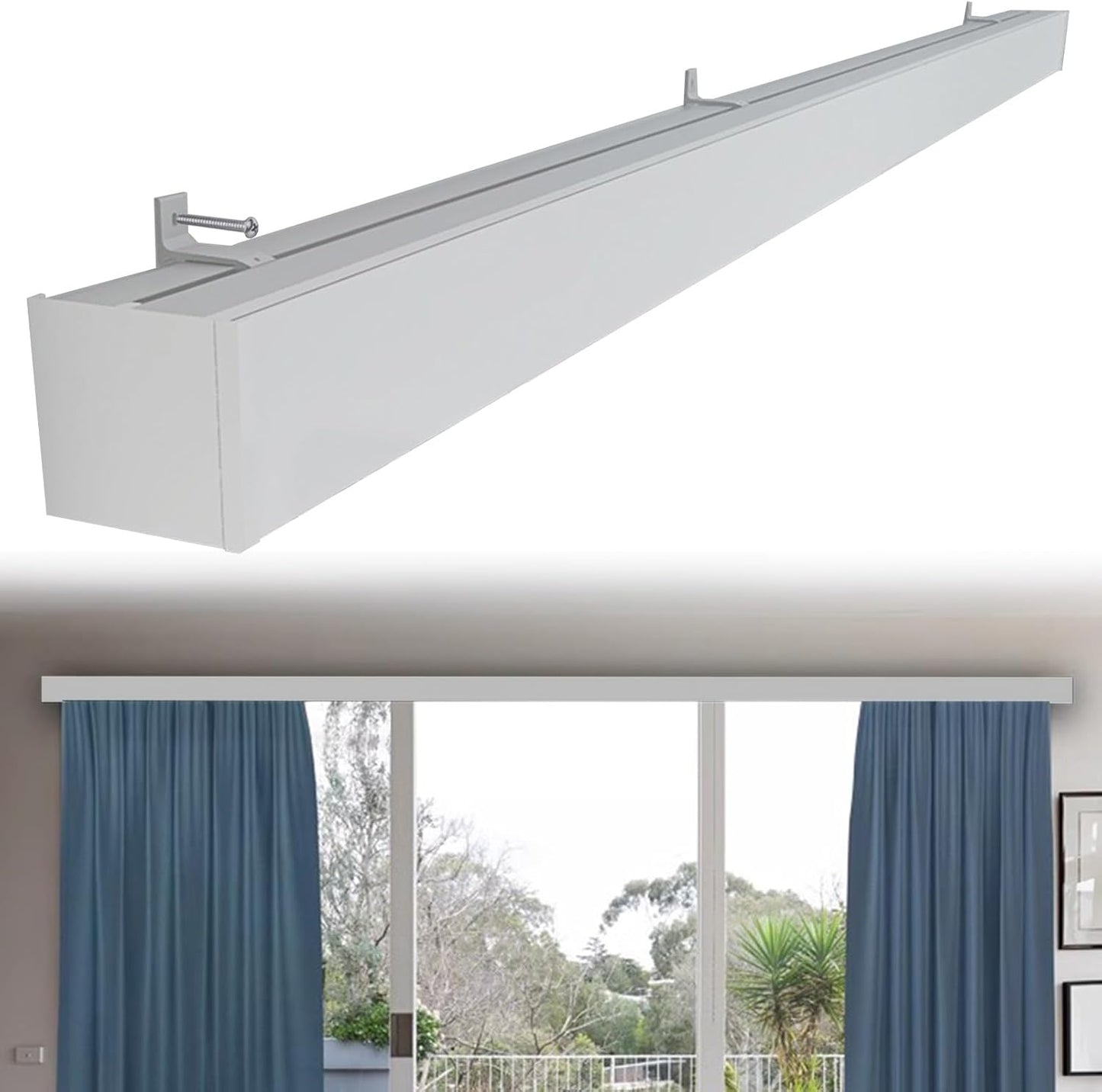 Aluminum Curtain Track System - Easy Installation, Elegant Design