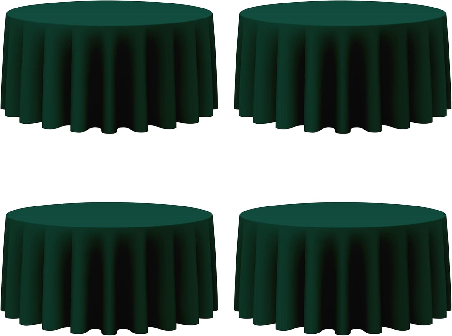 Hunter Green Round Tablecloths 132 Inch for Elegant Events