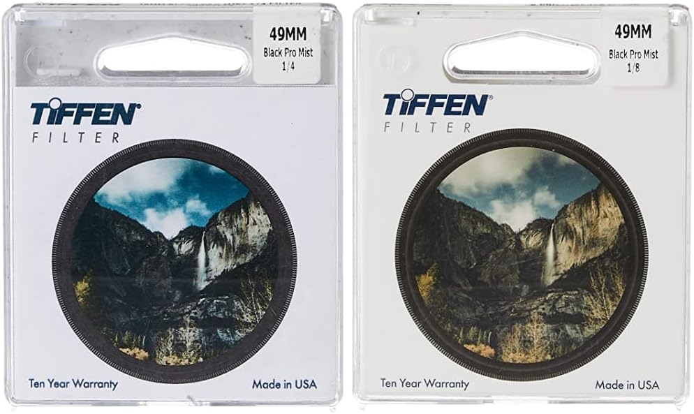 Tiffen 49mm Black Pro-Mist Filters for Stunning Visual Effects