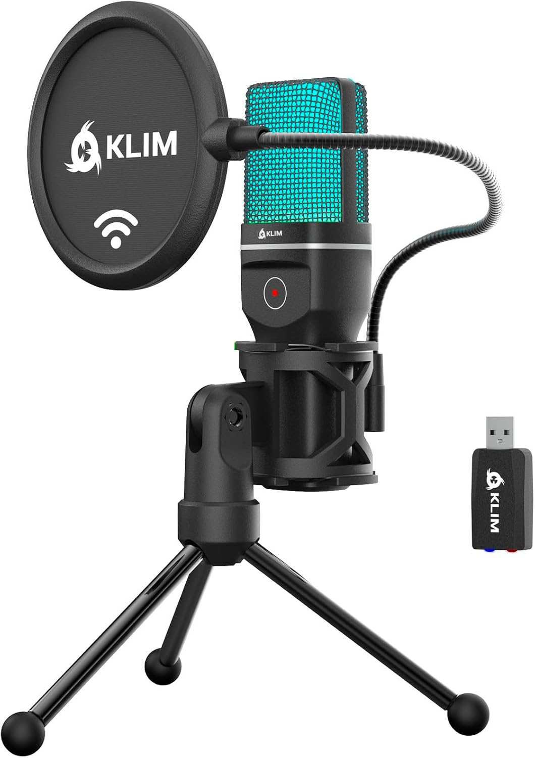 KLIM Muse Wireless Gaming Mic - Pro Desktop Mic