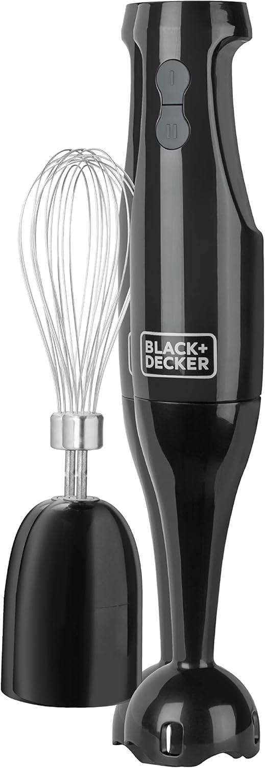BLACK+DECKER 2-Speed Immersion Blender, Black - Powerful Blending