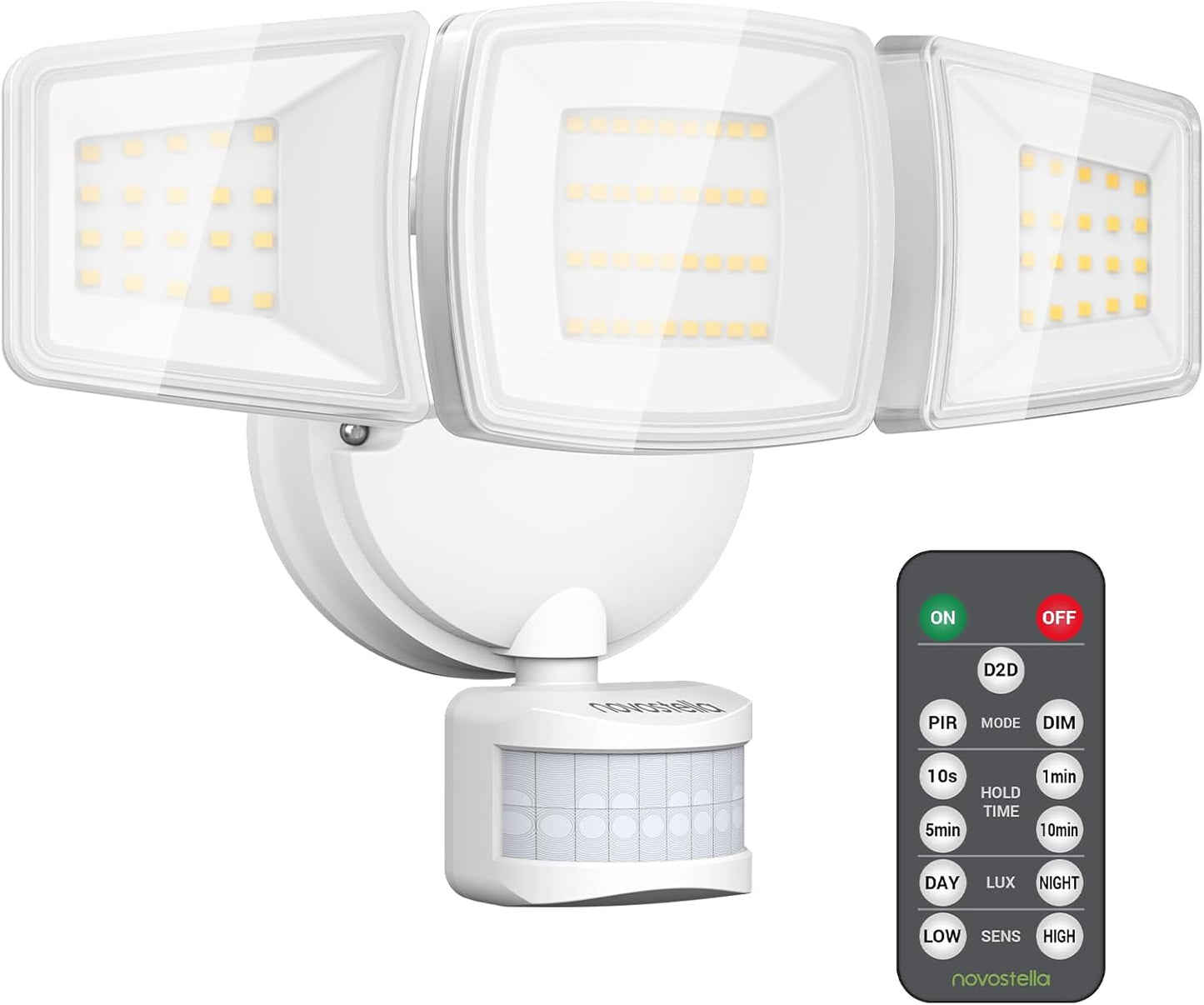 NOVOSTELLA Security Lights Motion Sensor with Remote Control