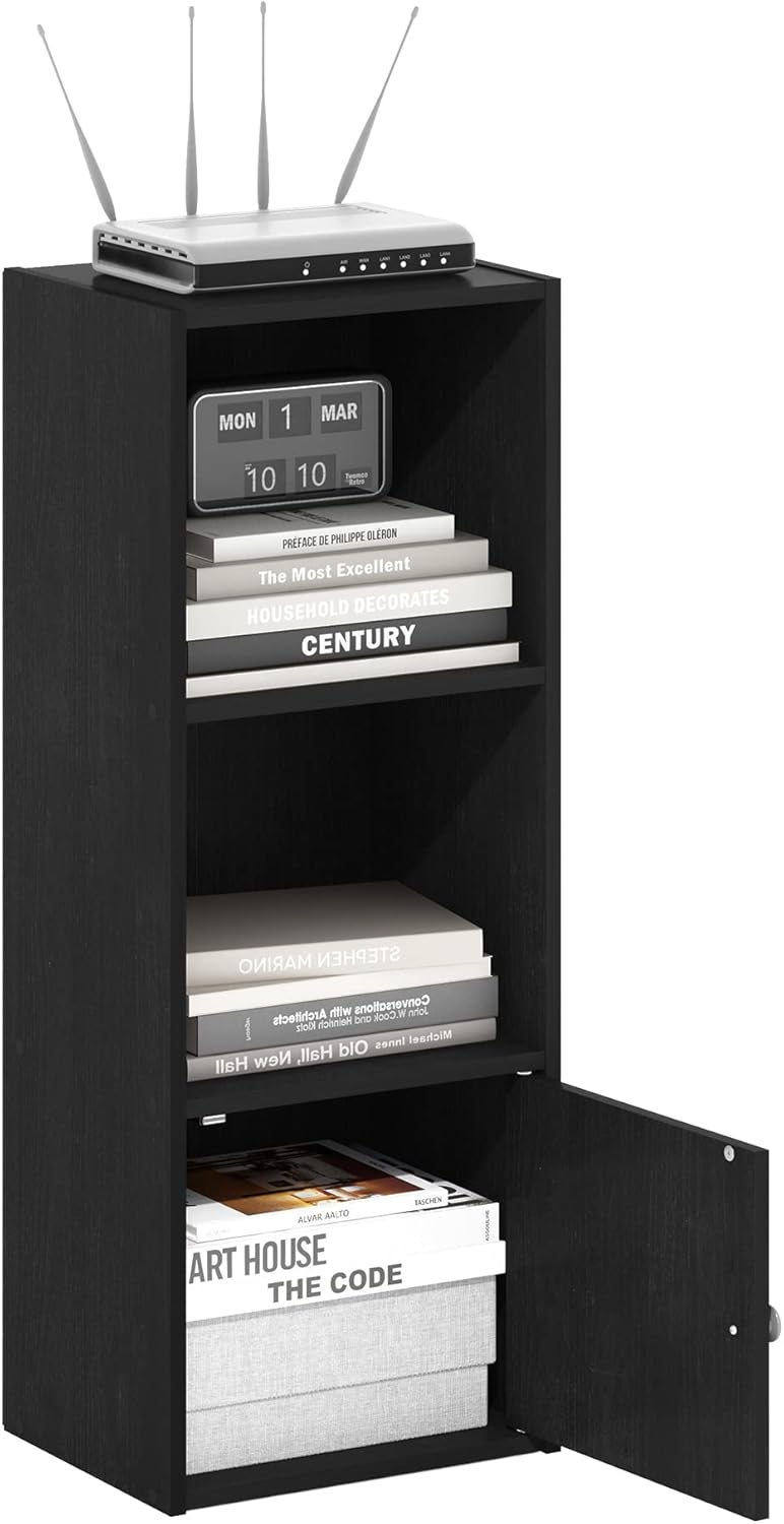 Furinno Luder Shelf Bookcase with 1 Door Storage Cabinet Review