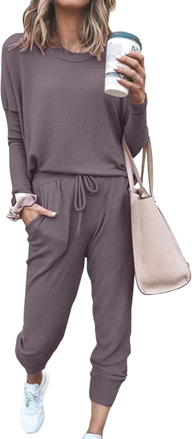 PRETTYGARDEN Women Fall 2 Piece Lounge Outfit for Comfort