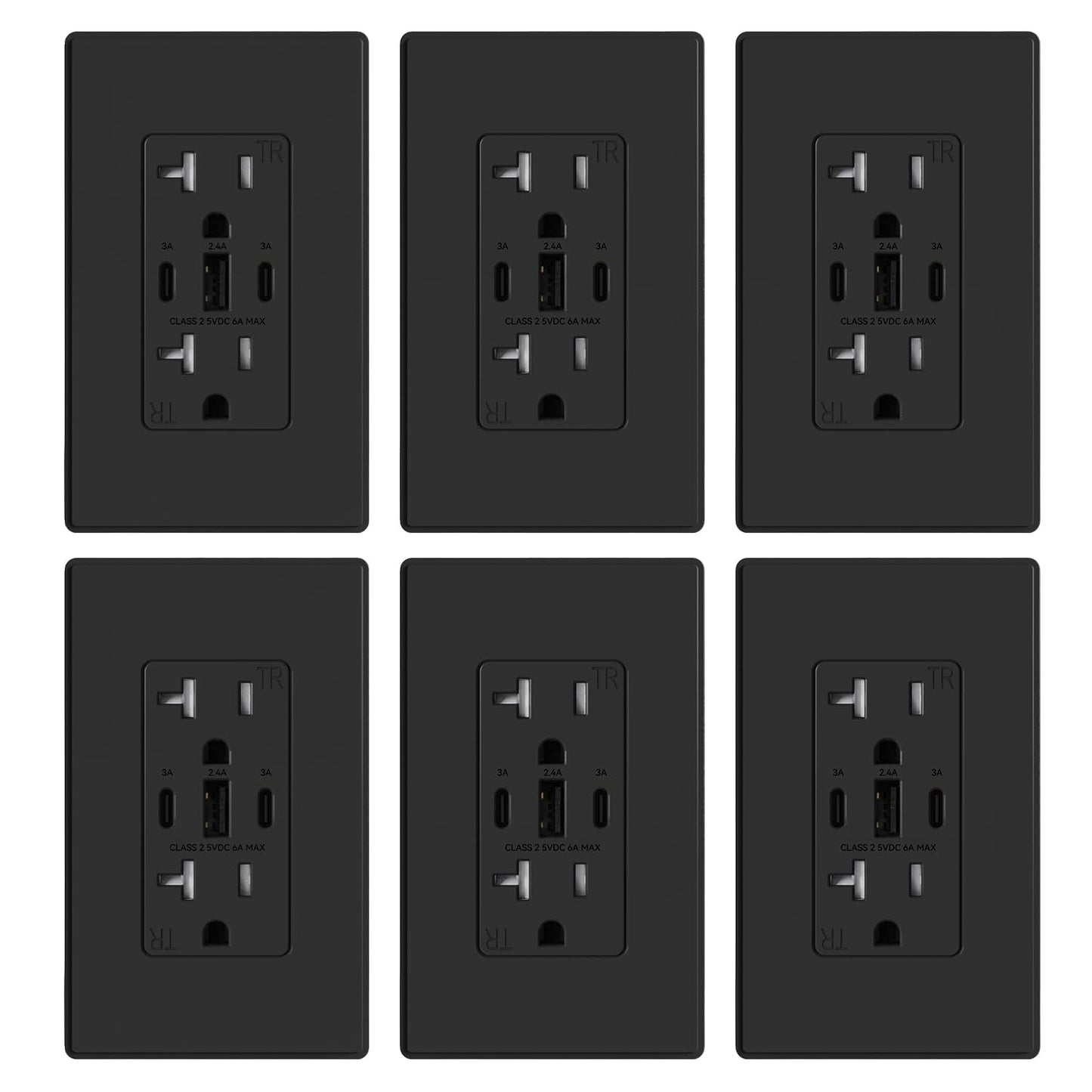 ELEGRP USB Outlets with 3 Ports for Efficient Charging Needs