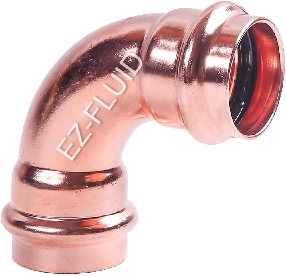 EZ-FLUID 1-1/2in Press Copper 90 Degree Elbow Fitting Review