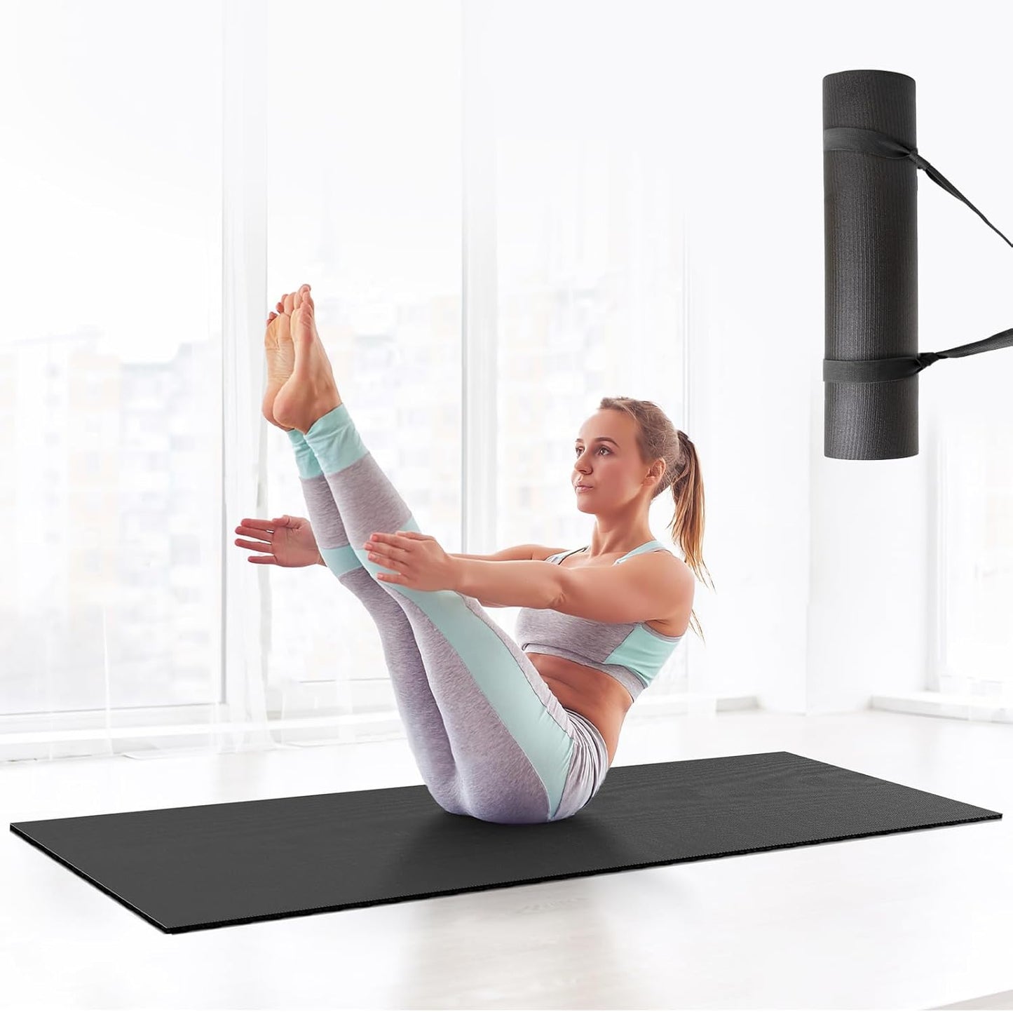 Ostutry Non-Slip Thick Yoga Mat - Anti-Tear for Yoga & Pilates