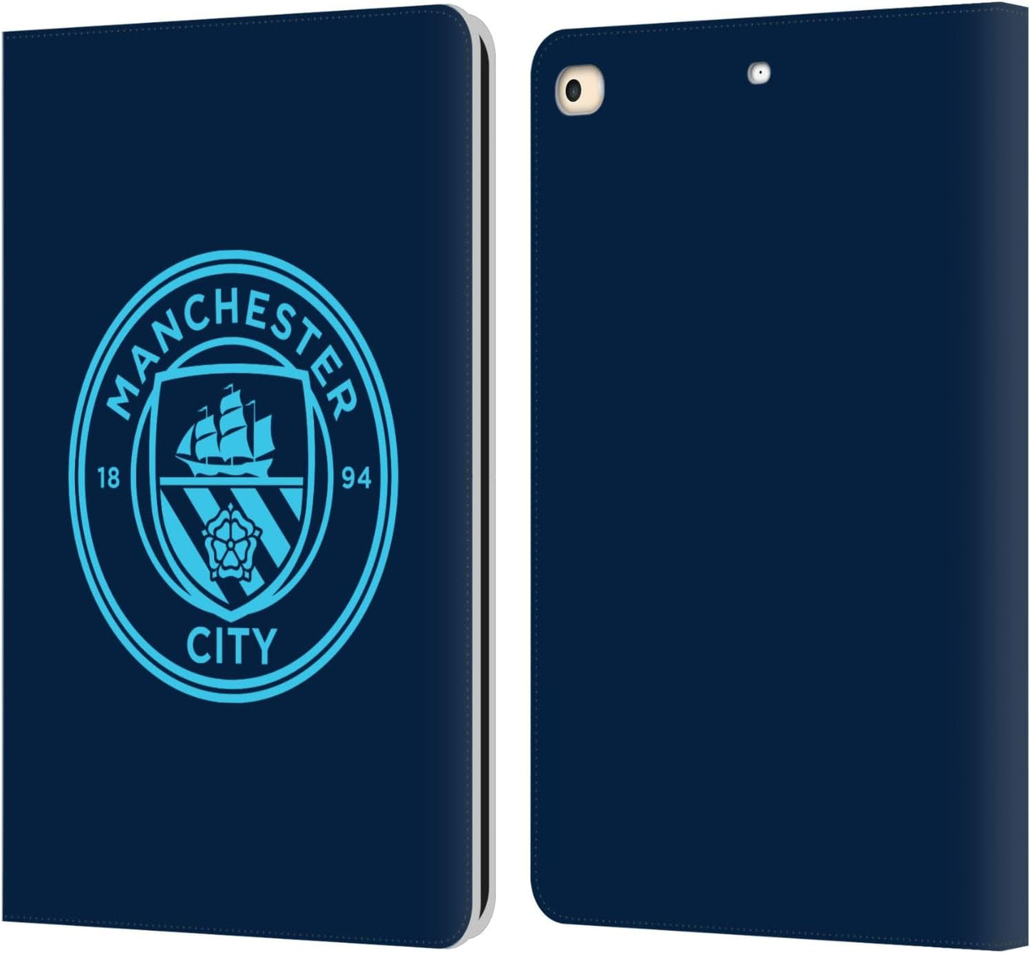 Manchester City FC Electric Blue Badge Leather Wallet Case
