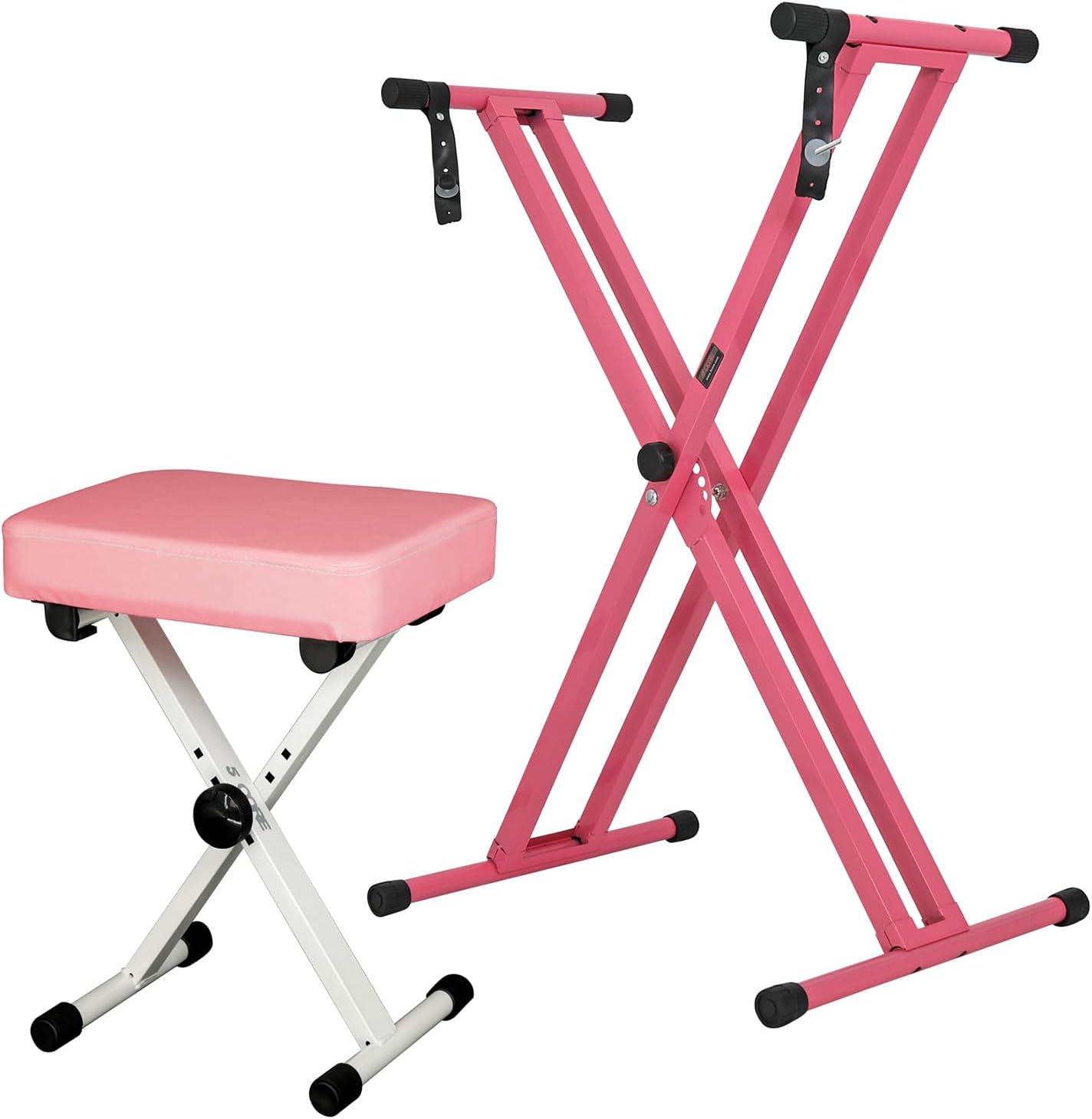 5Core Adjustable Keyboard Stand and Stool Set for Musicians