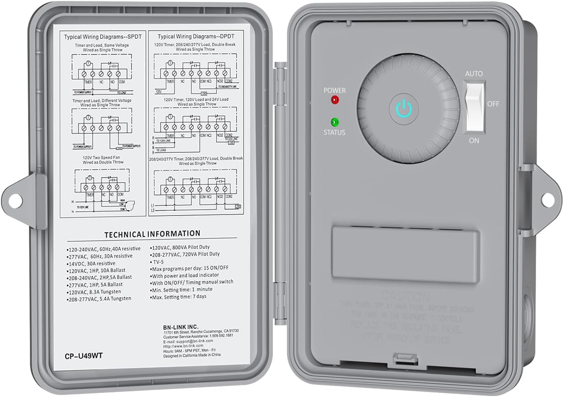 BN-LINK Pool Pump Timer for Smart Home Control and Efficiency