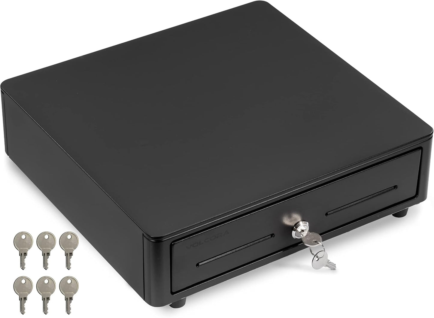 Volcora Cash Register Drawer for POS System with Round Corners